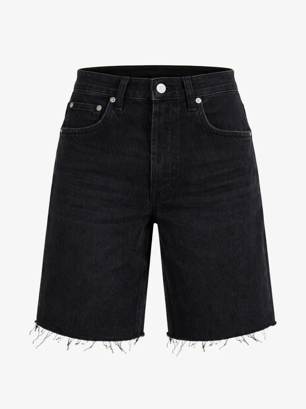 frayed-hem shorts - 1