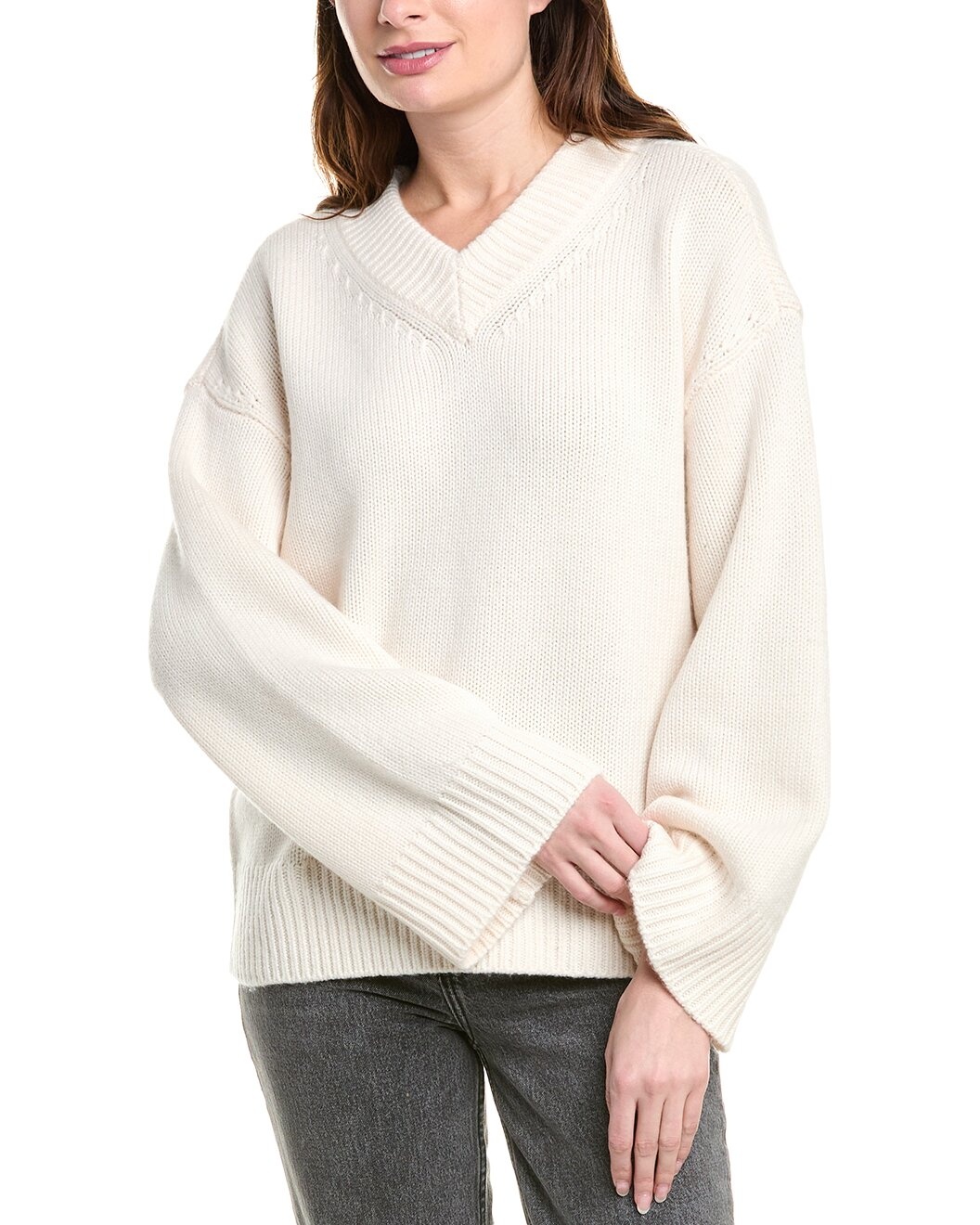 rag & bone Danica V-Neck Wool & Cashmere-Blend Sweater - 1