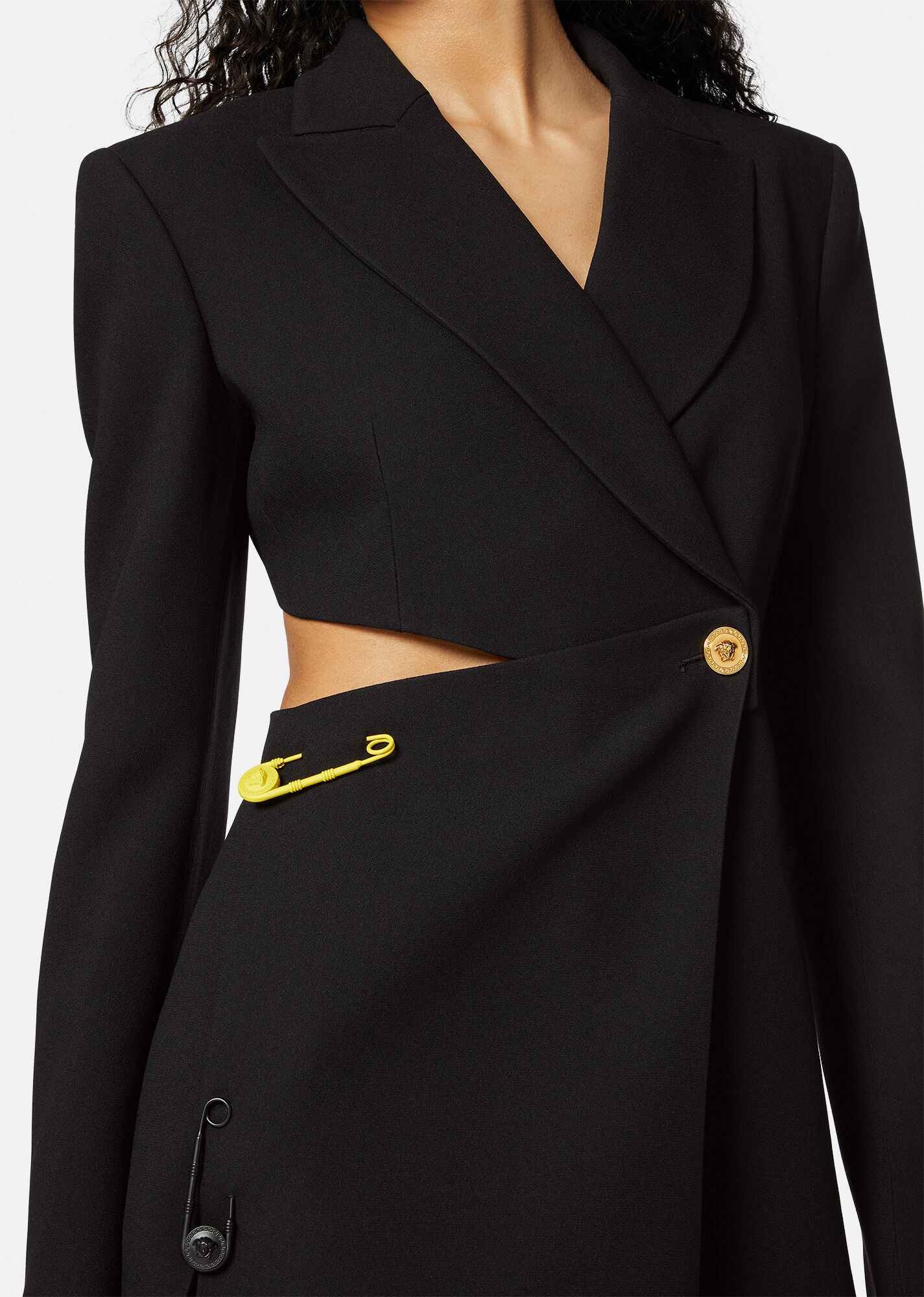 Safety Pin Cut-out Blazer - 5