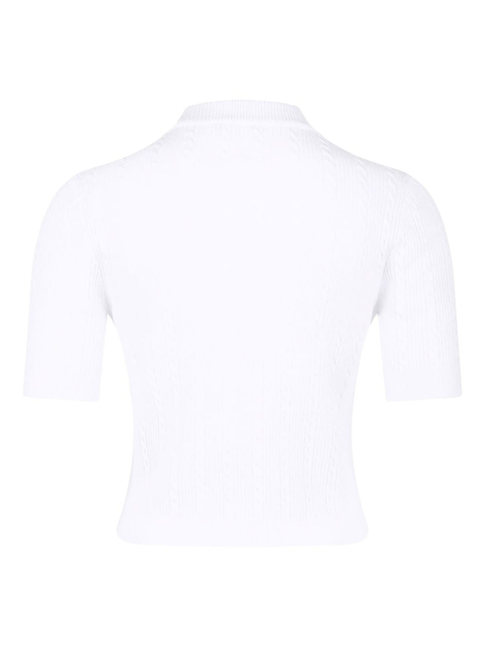 ribbed buttoned top - 2