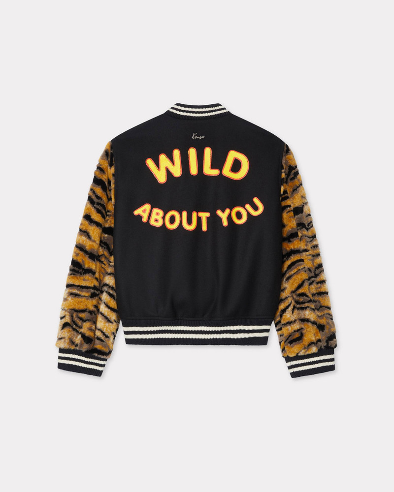 KENZO KENZO Tiger' printed varsity jacket in virgin wool outlook