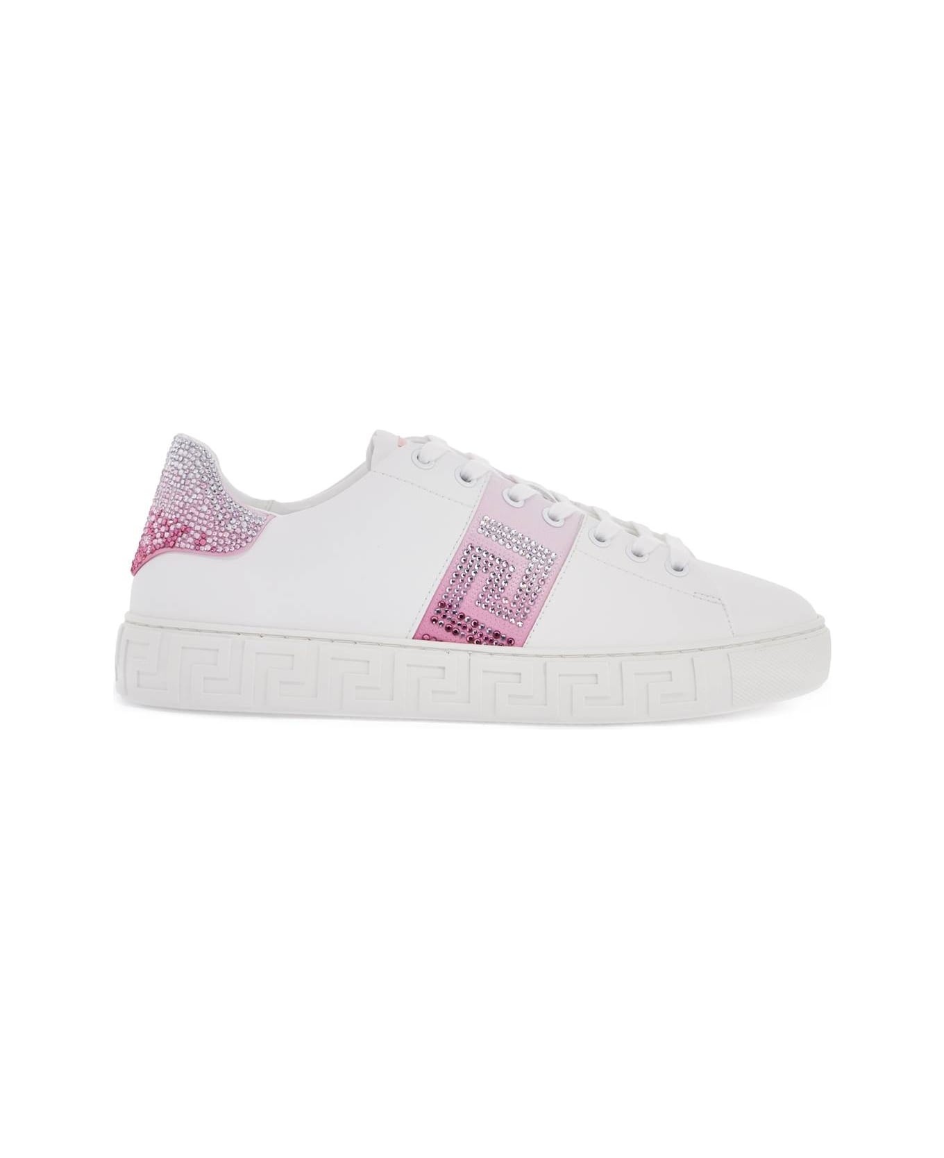 'greca Crystal Sneakers - 1