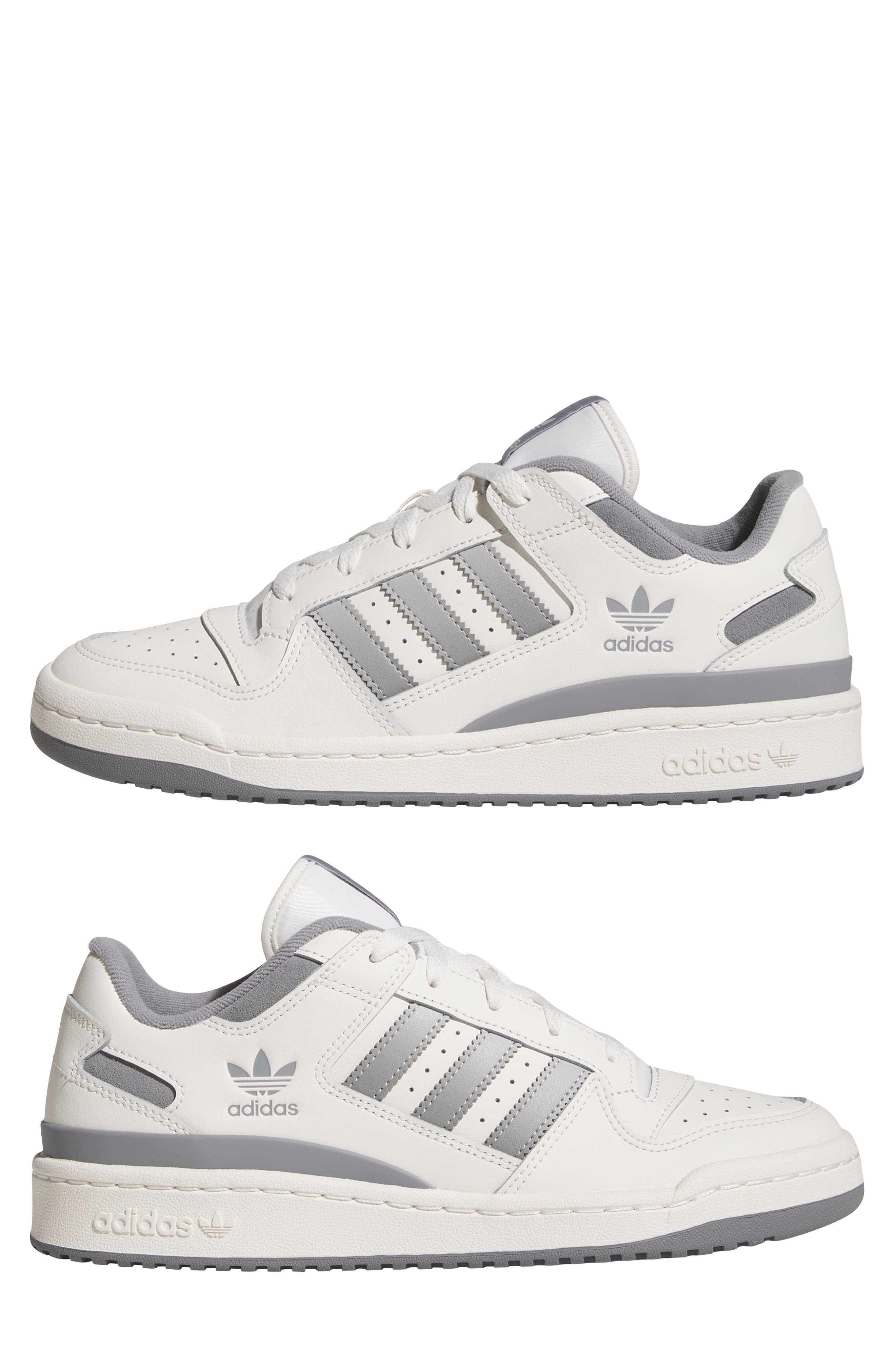 adidas Forum Low Basketball Sneaker in Cloud White/Grey/Grey at Nordstrom - 9