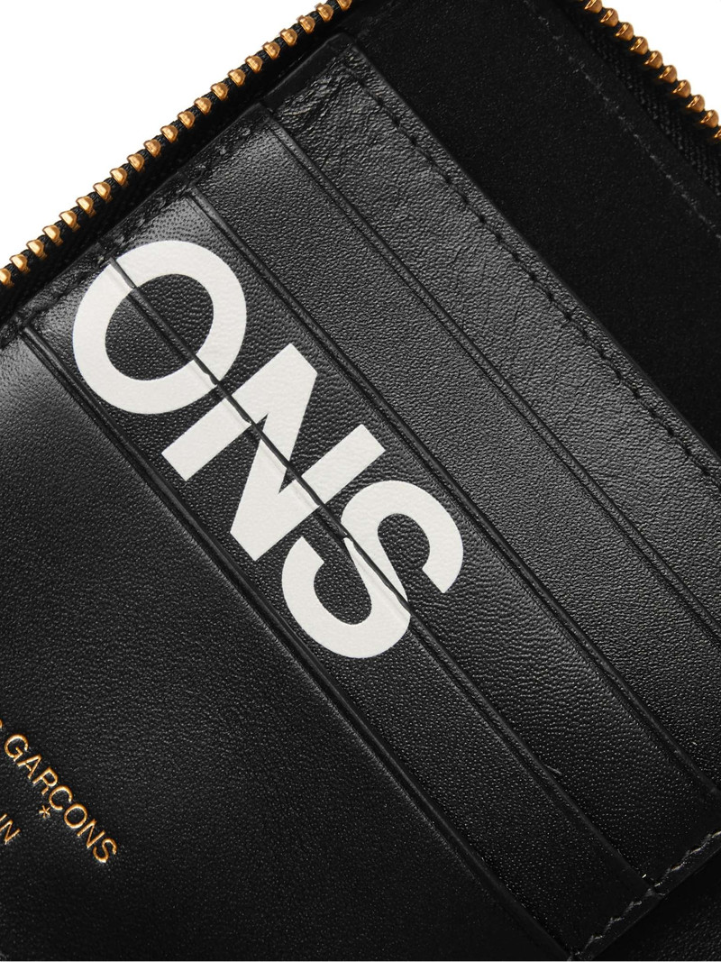 Logo-Print Leather Zip-Around Wallet 4