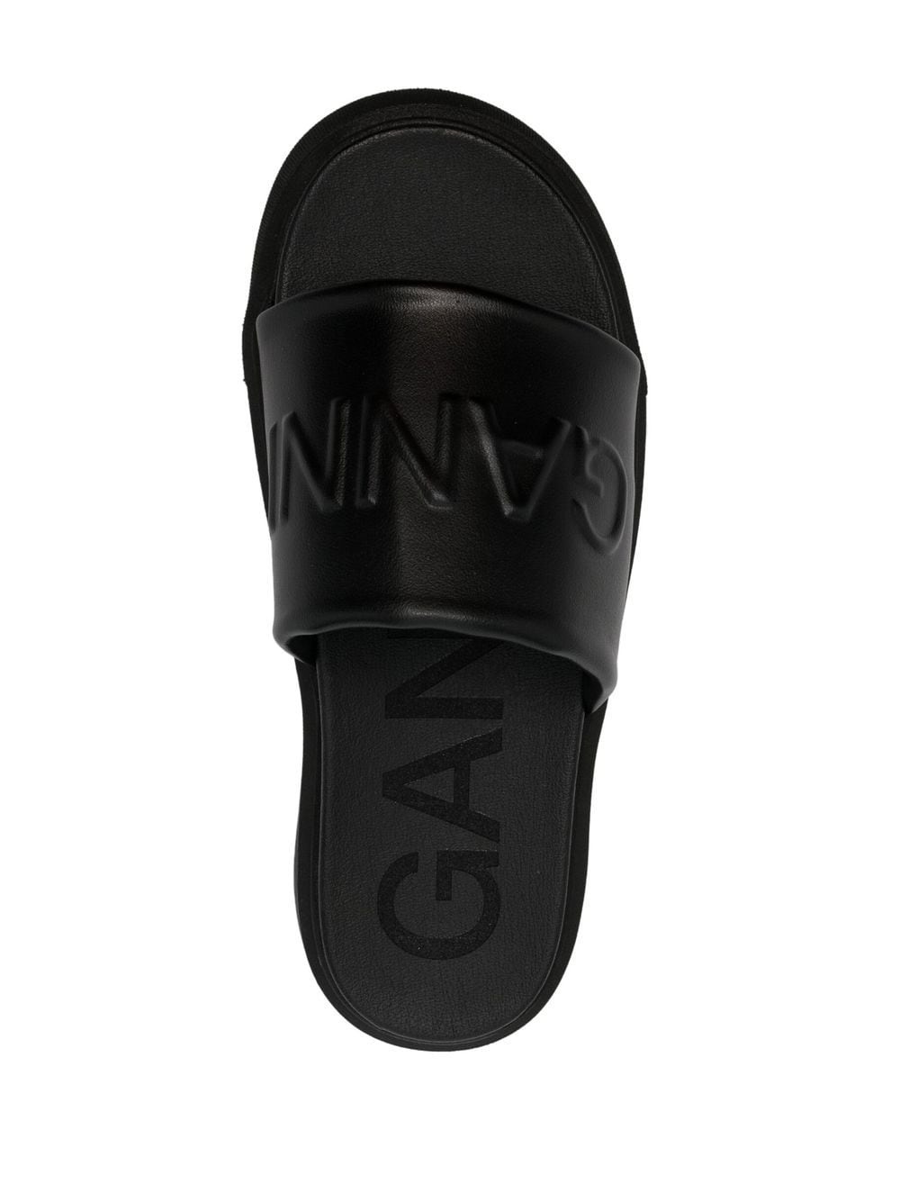 logo-embossed slide sandals - 4