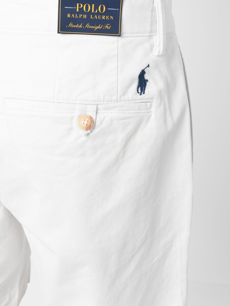 logo patch chino shorts 5