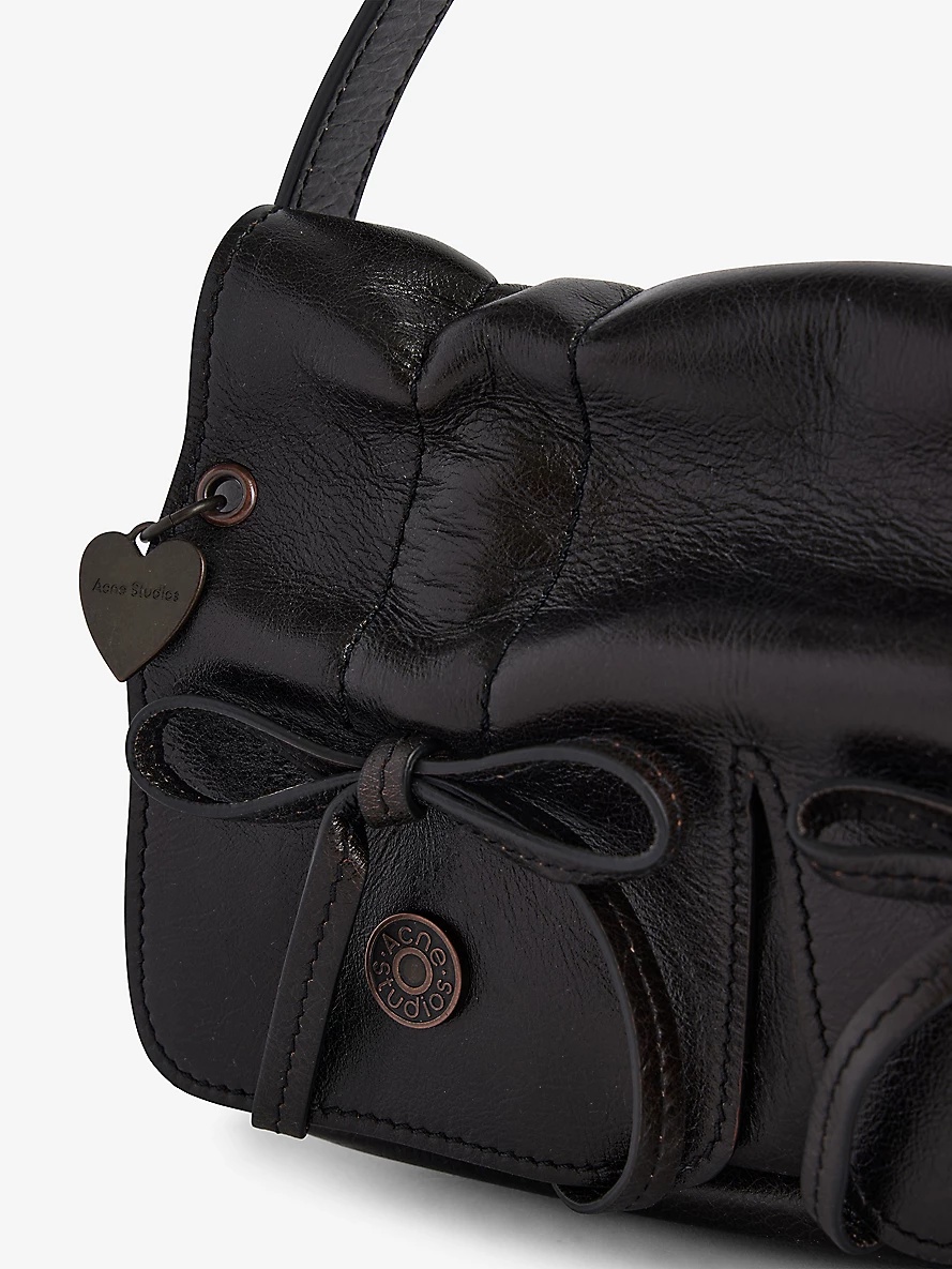 Multipocket leather shoulder bag - 2