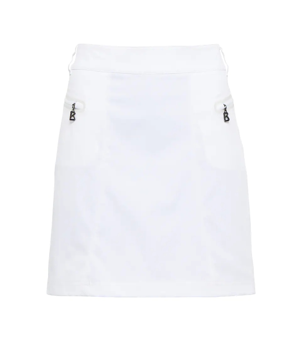 Brina logo high-rise miniskirt - 1