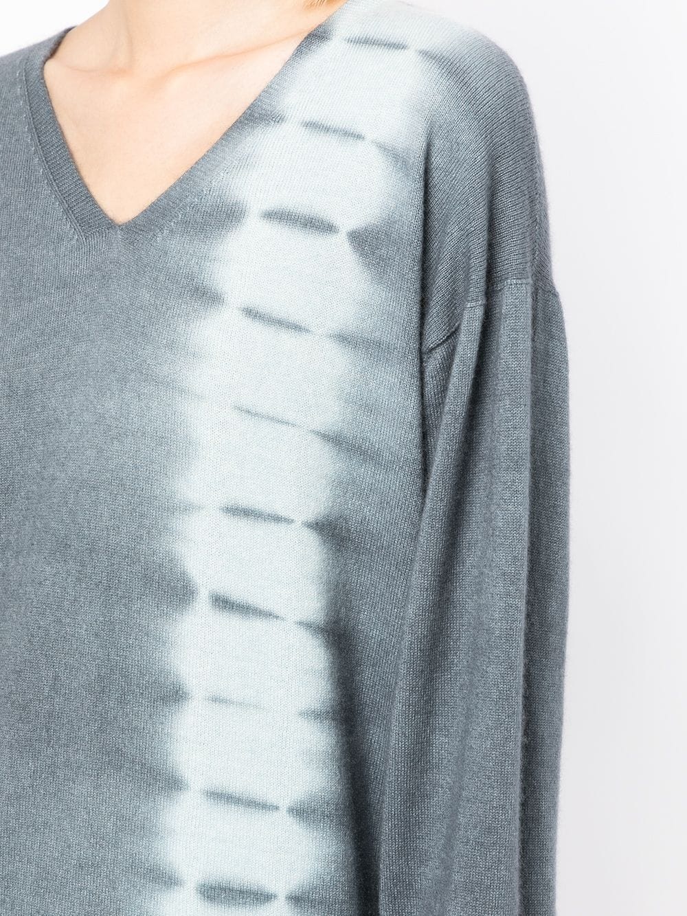 seamless cashmere V-neck pullover - 5