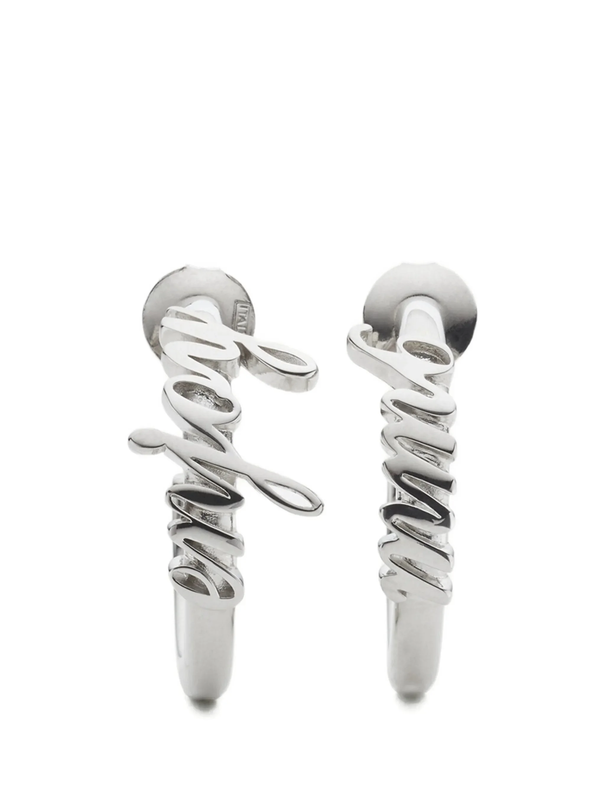 Mm6 Maison Margiela Lettering Hoop Earrings - 1