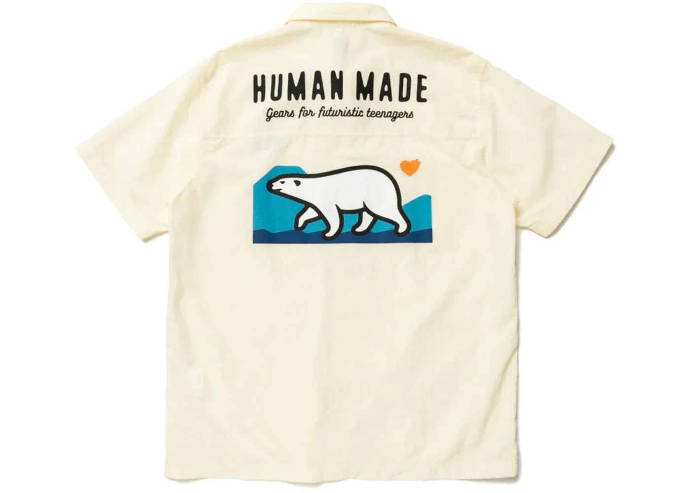 Human Made Polar Bear Camp Shirt White - 1