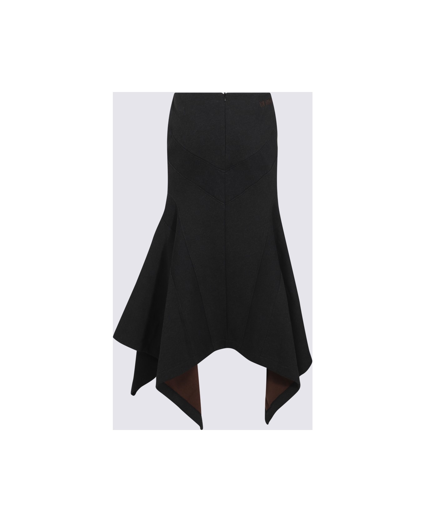 Black Cotton Skirt - 2