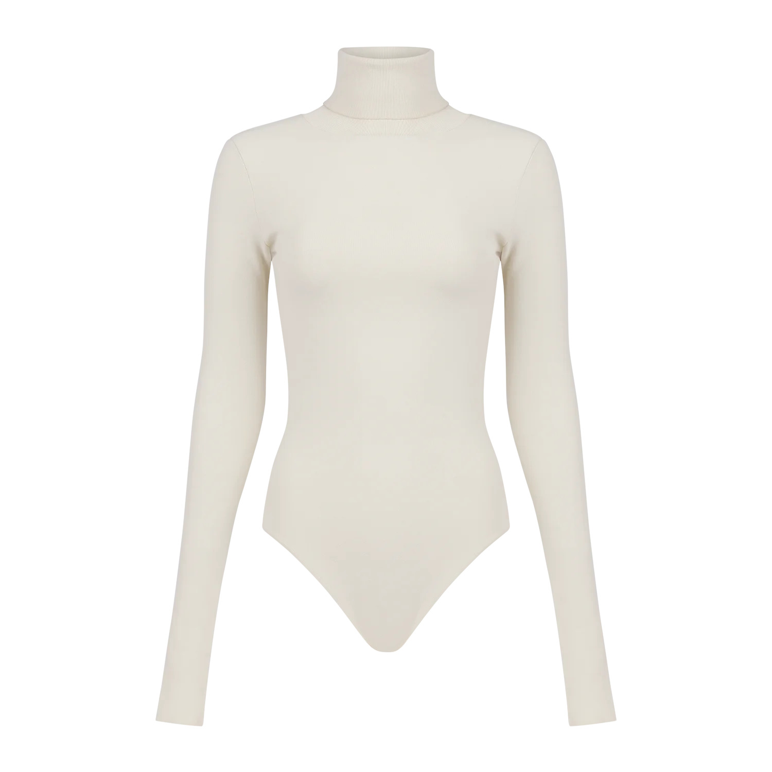 TURTLE NECK BODYSUIT OFF WHITE - 1