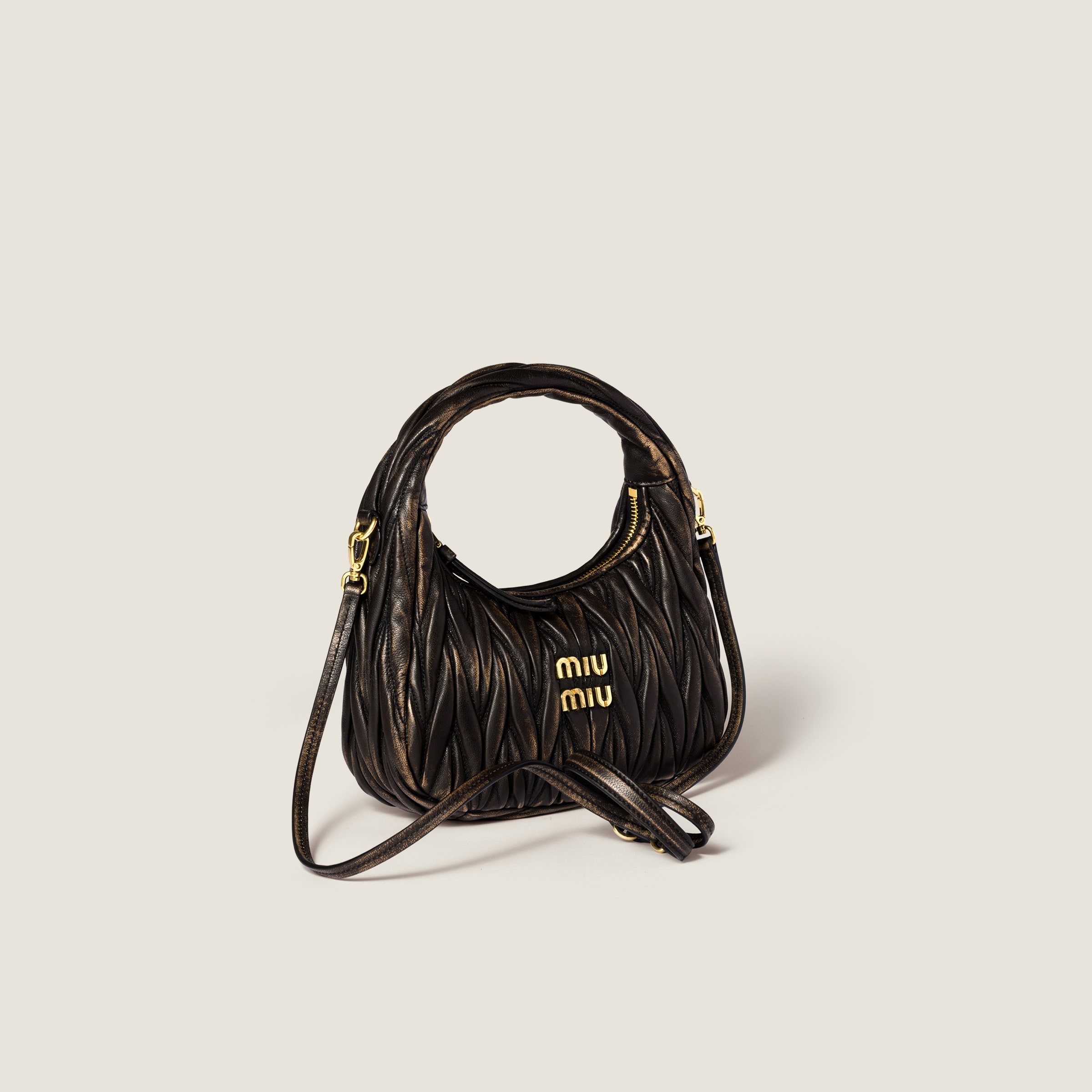 Wander matelassé nappa leather bag - 3