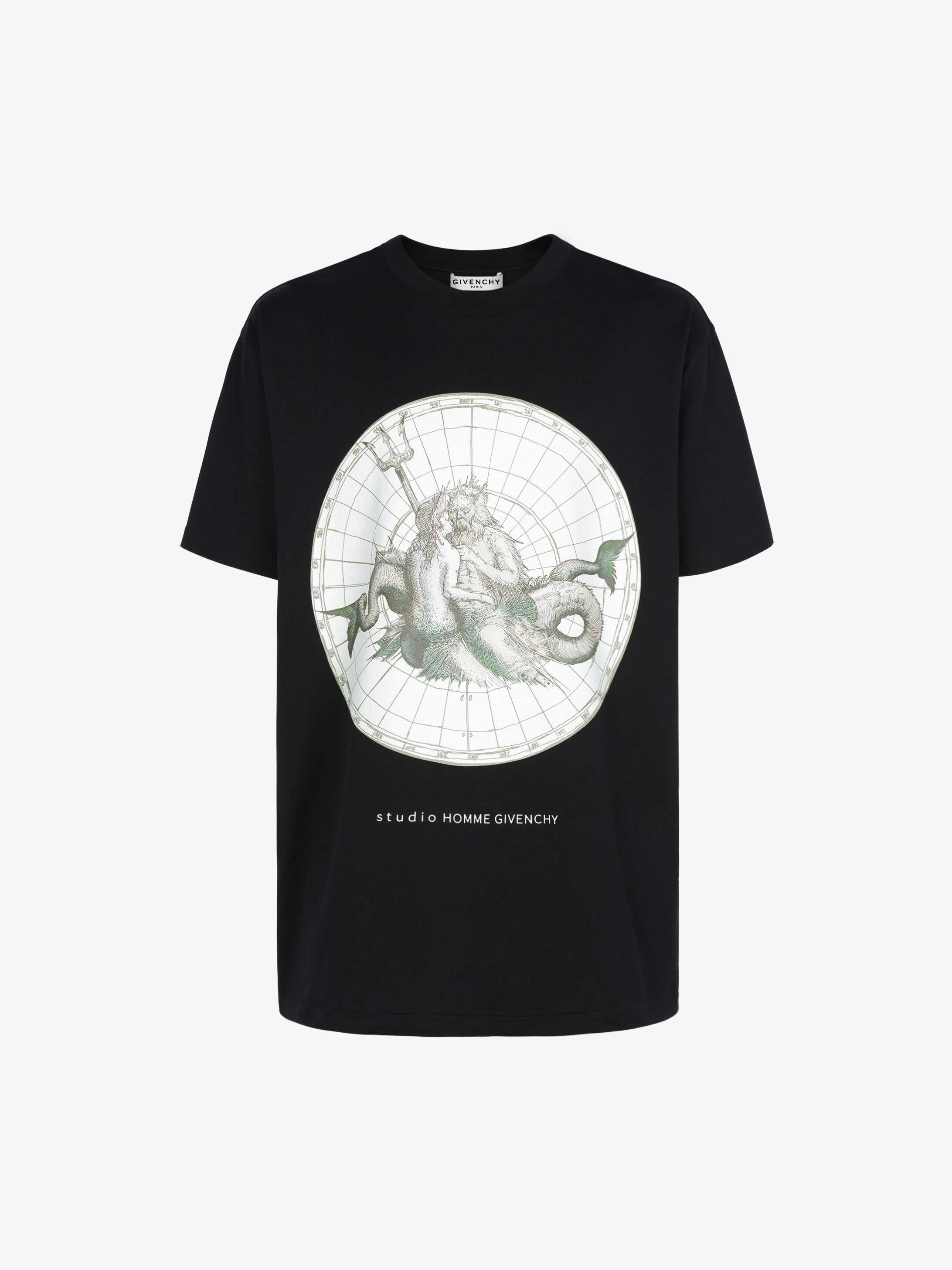 Poseidon printed oversized t-shirt - 1