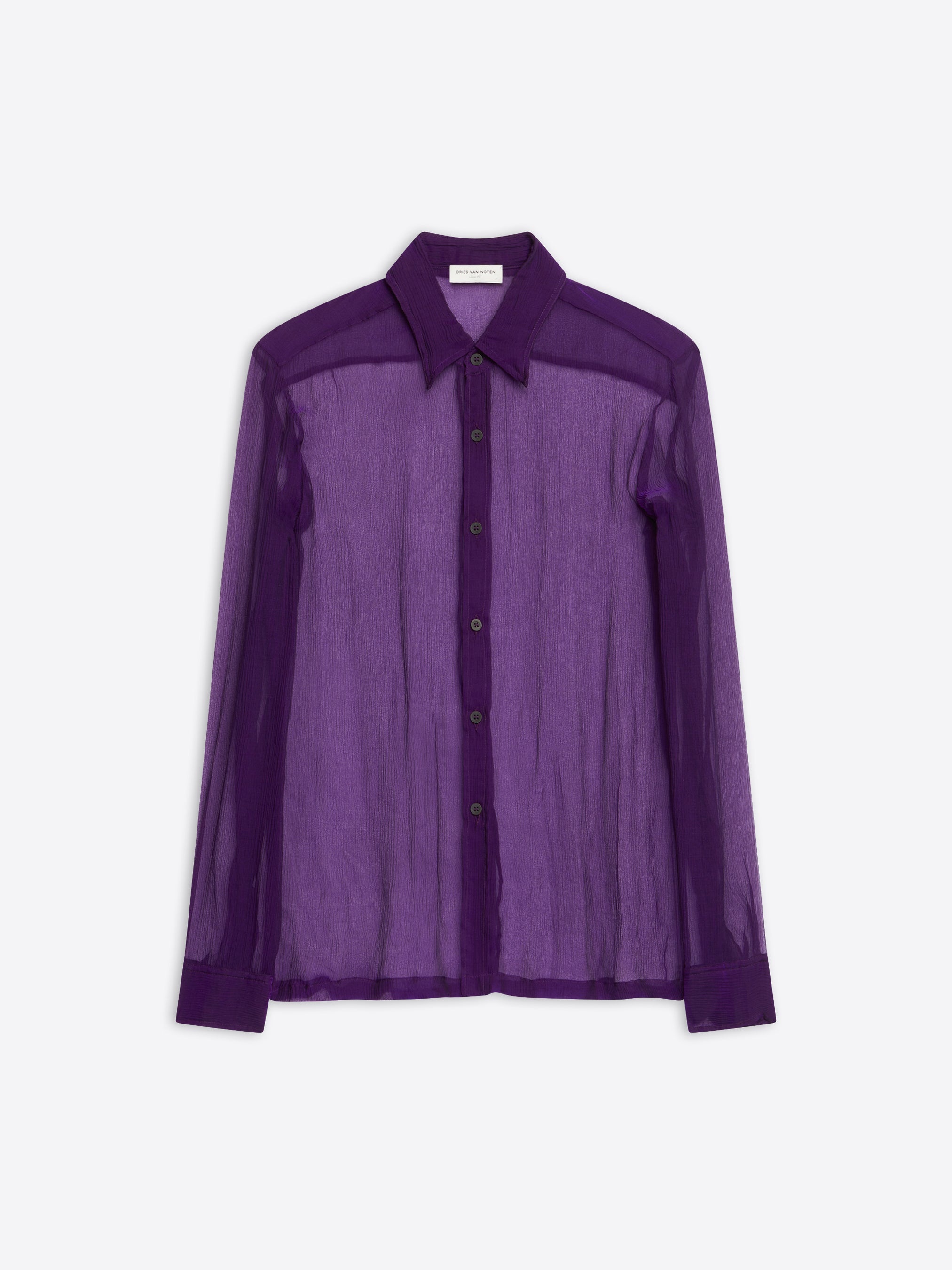 FITTED SILK SHIRT - 1