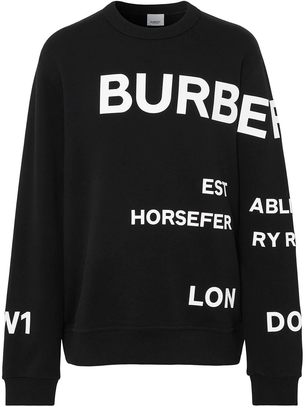 Horseferry-print cotton sweatshirt - 1