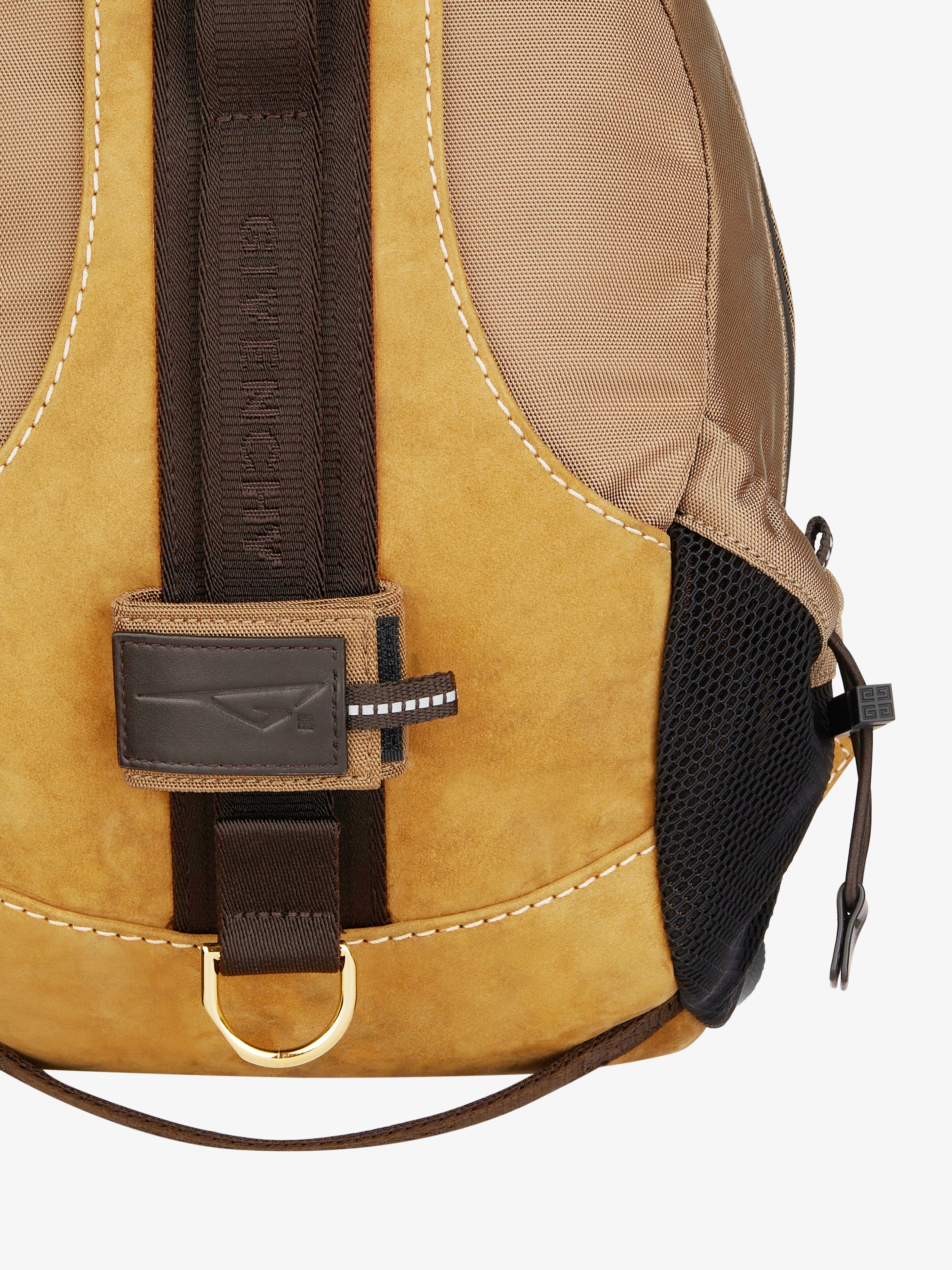 SMALL G-TRAIL BACKPACK IN NUBUCK AND CANVAS - 6