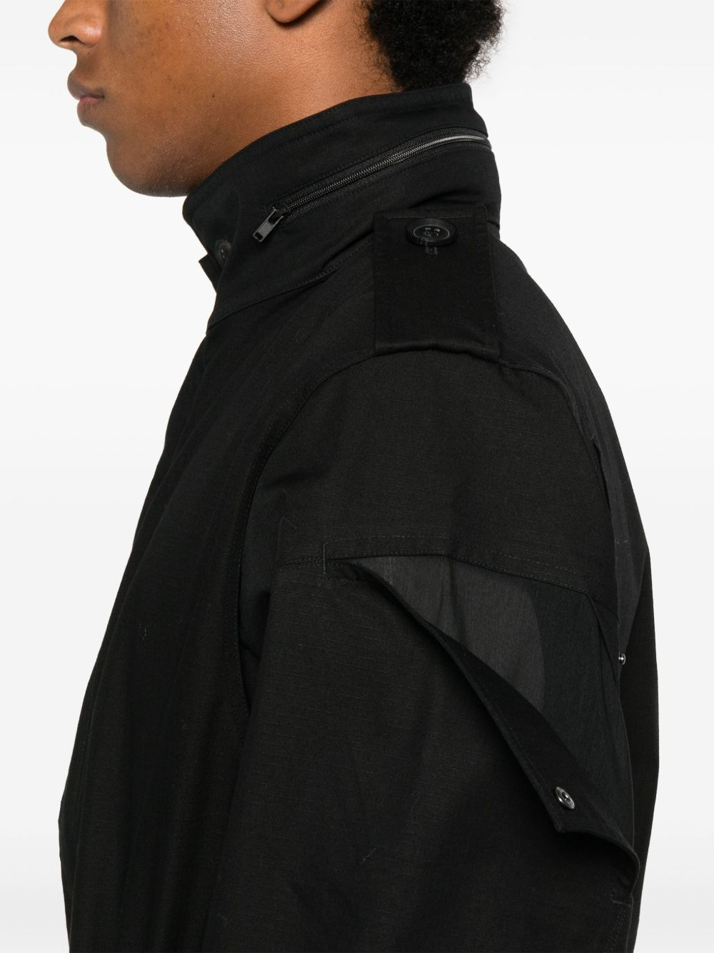 drawstring-waist jacket - 5