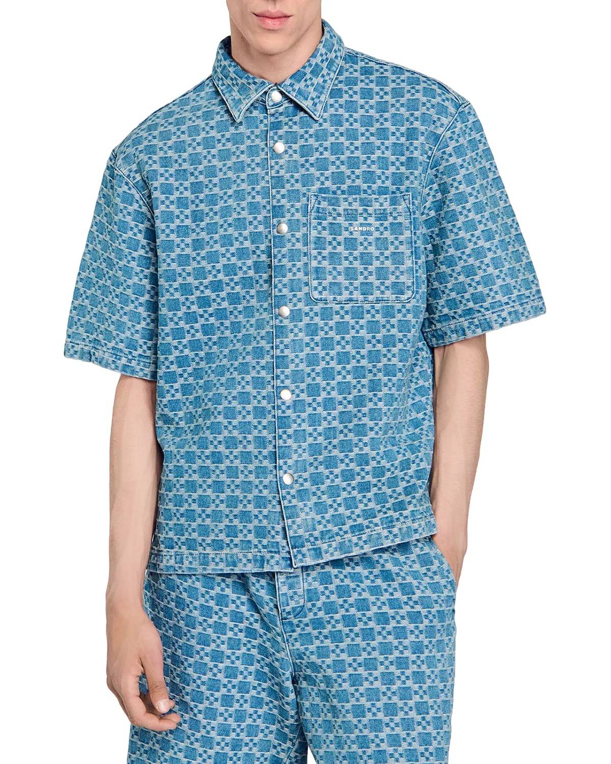 Cross Denim Shirt - 1