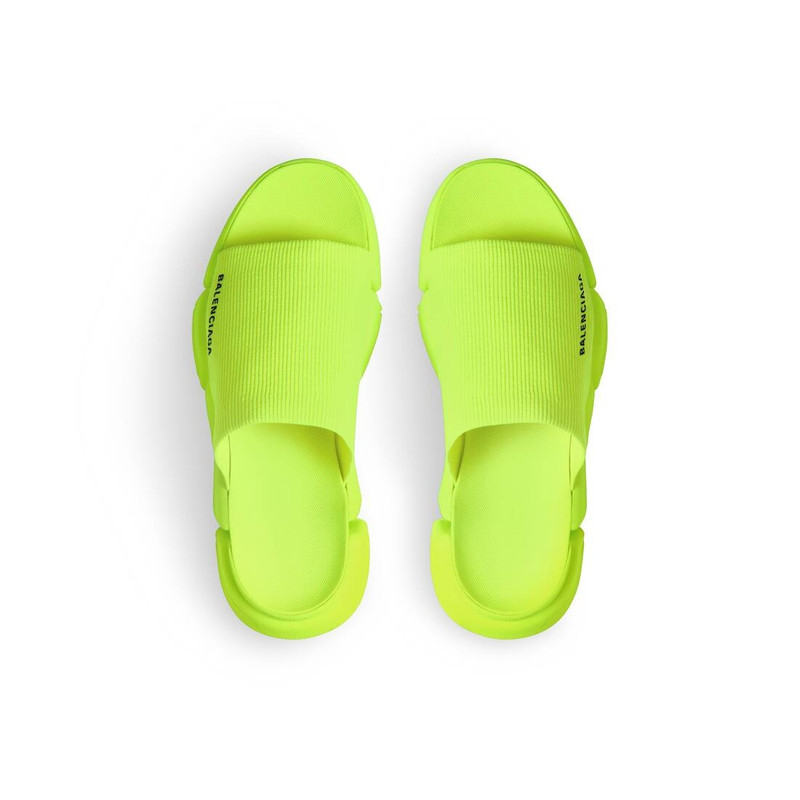 Men's Speed 2.0 Recycled Knit Slide Sandal in Fluo Yellow 6