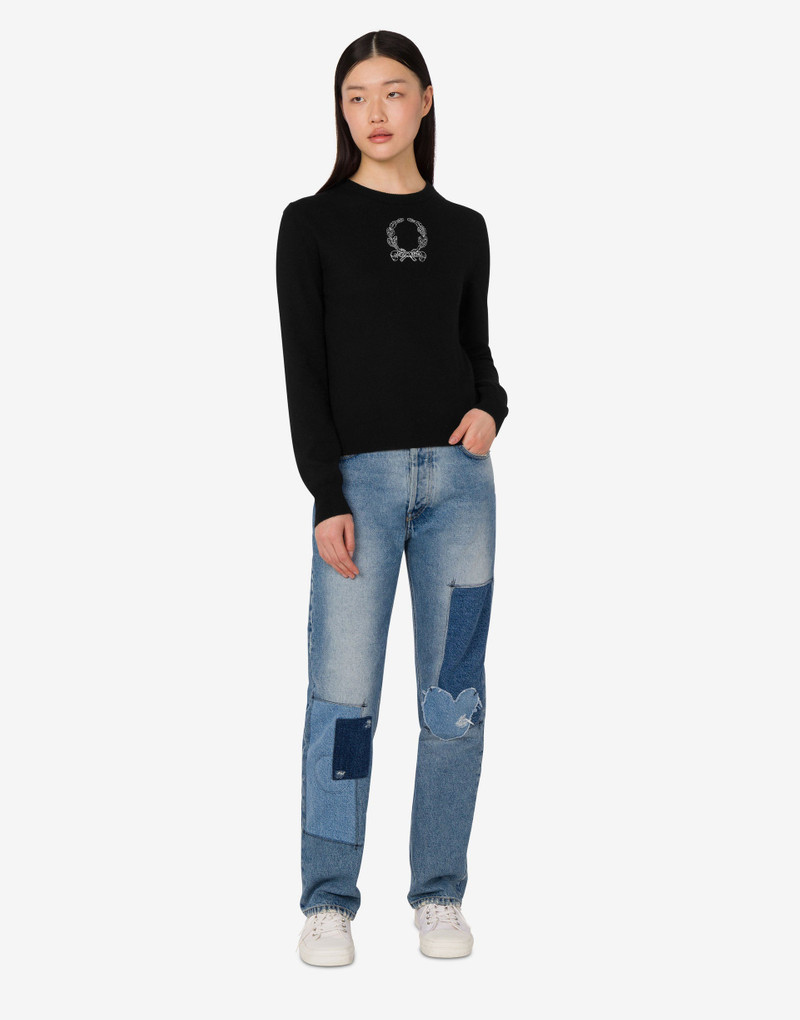 WOOL BLEND PULLOVER LAUREL CROWN 1