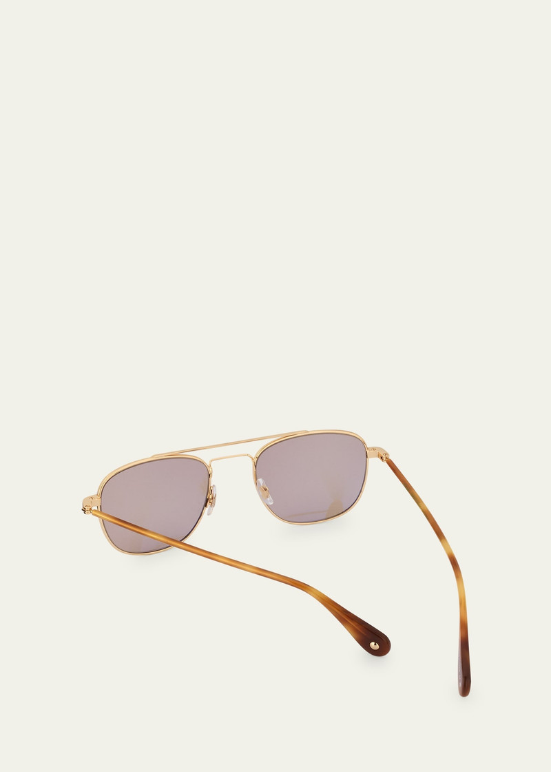 Garrett Leight Men's Clubhouse II Sun Aviator Sunglasses outlook