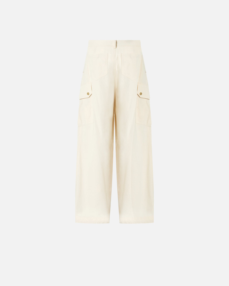 PINKO FLOWING COTTON TROUSERS outlook
