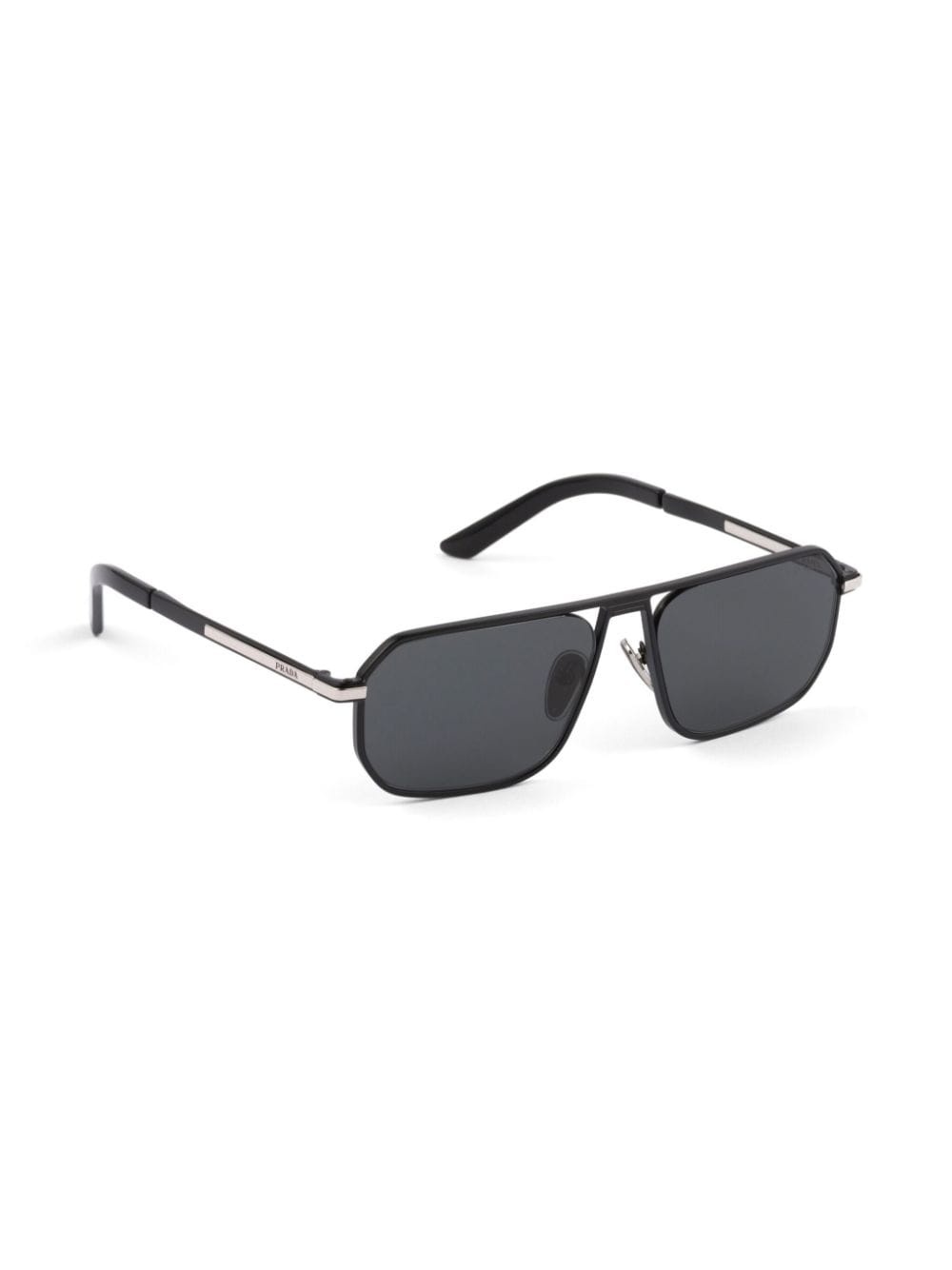 logo-plaque rectangle-frame sunglasses - 2