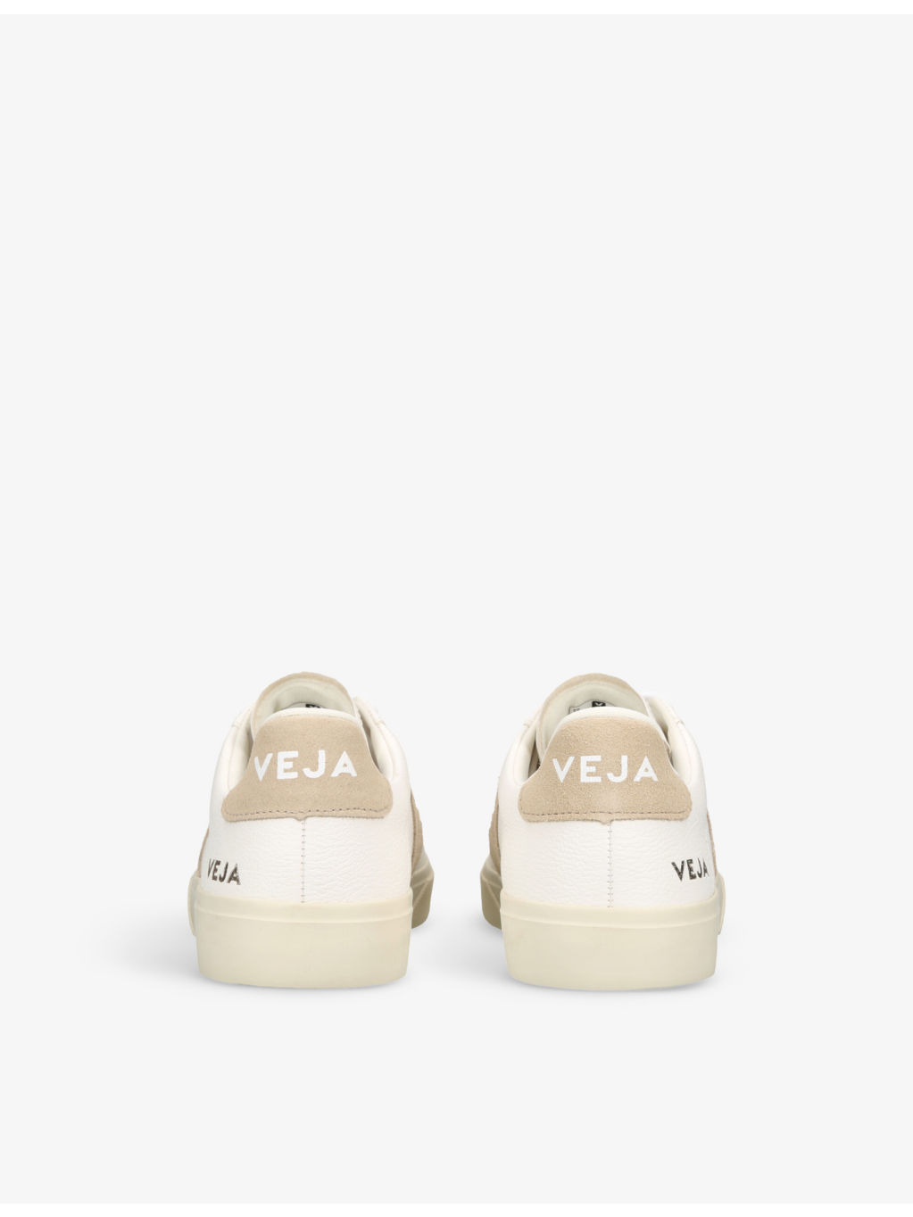 Campo V-logo leather low-top trainers - 4