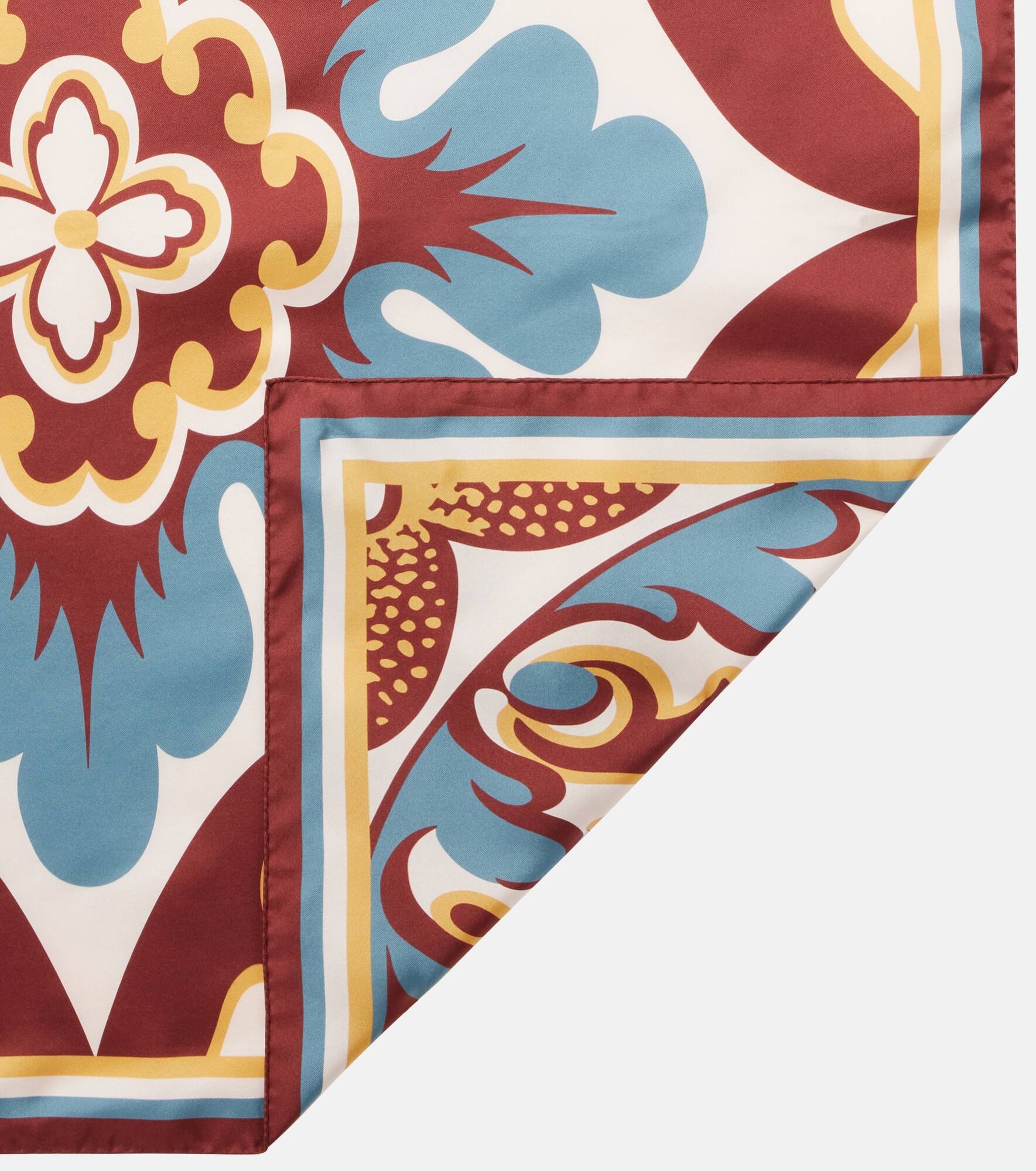 Printed silk twill scarf - 5