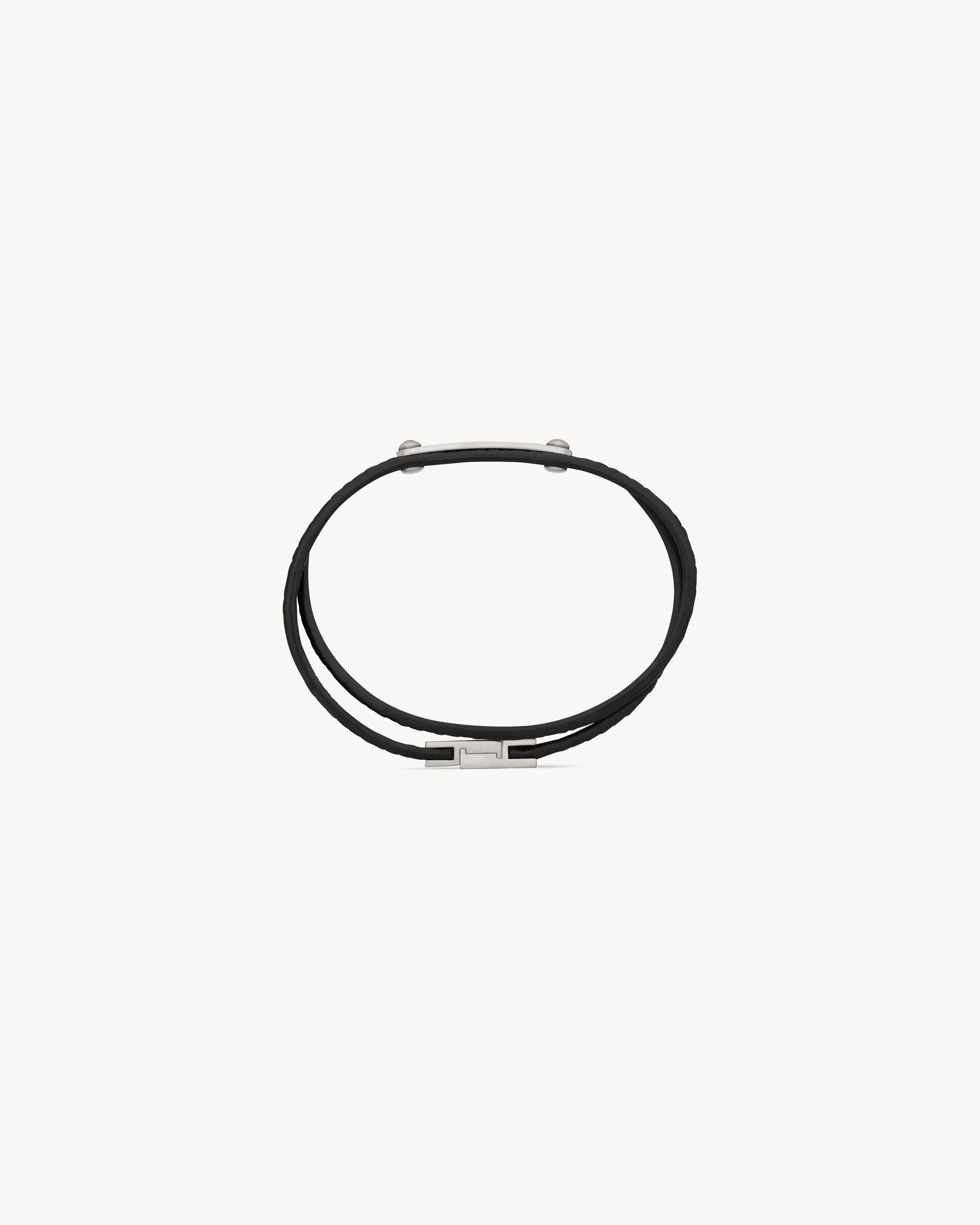 DOUBLE-WRAP BRACELET IN TEJUS AND METAL - 3