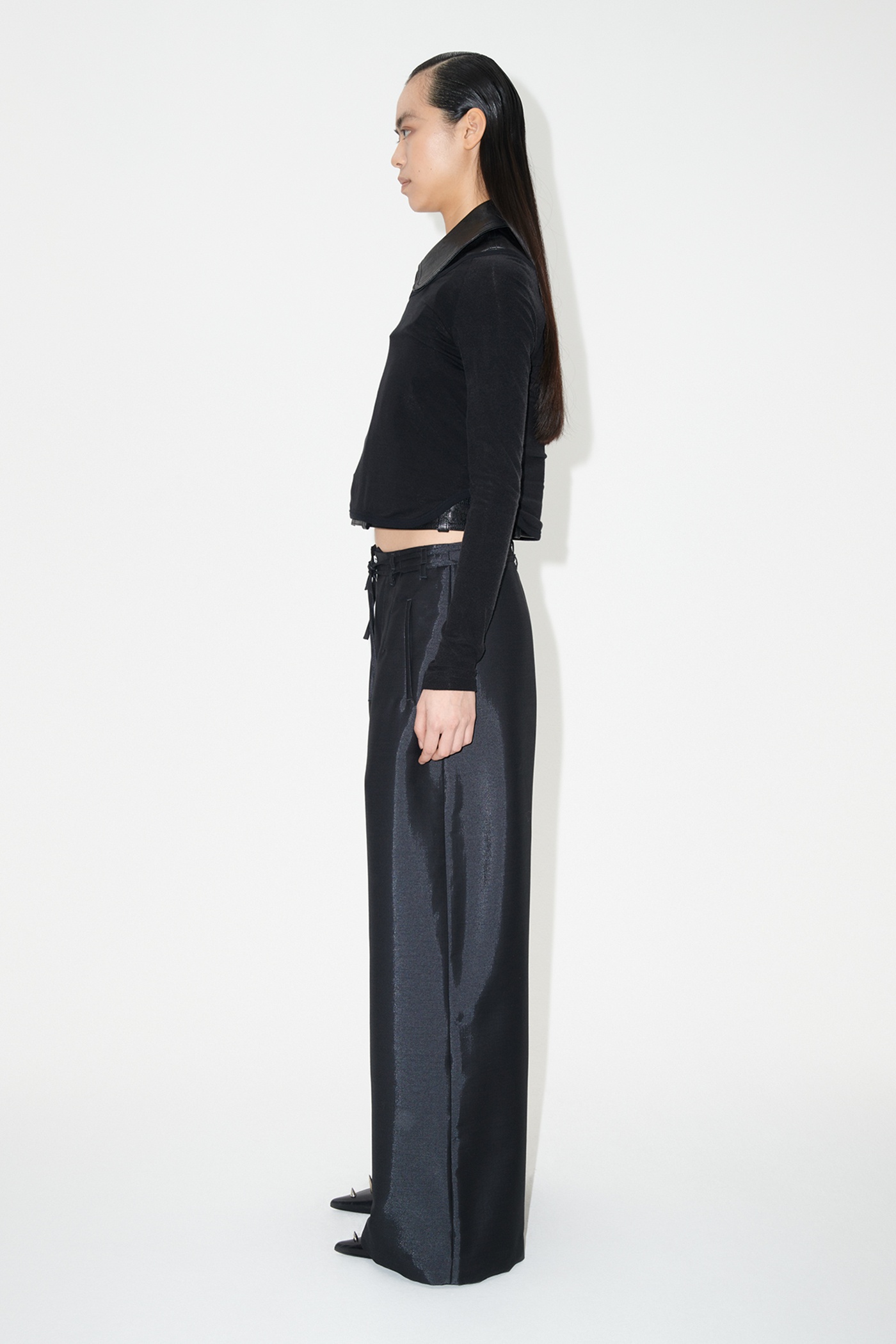 Serene Trouser Black Mnemonic Wool - 6