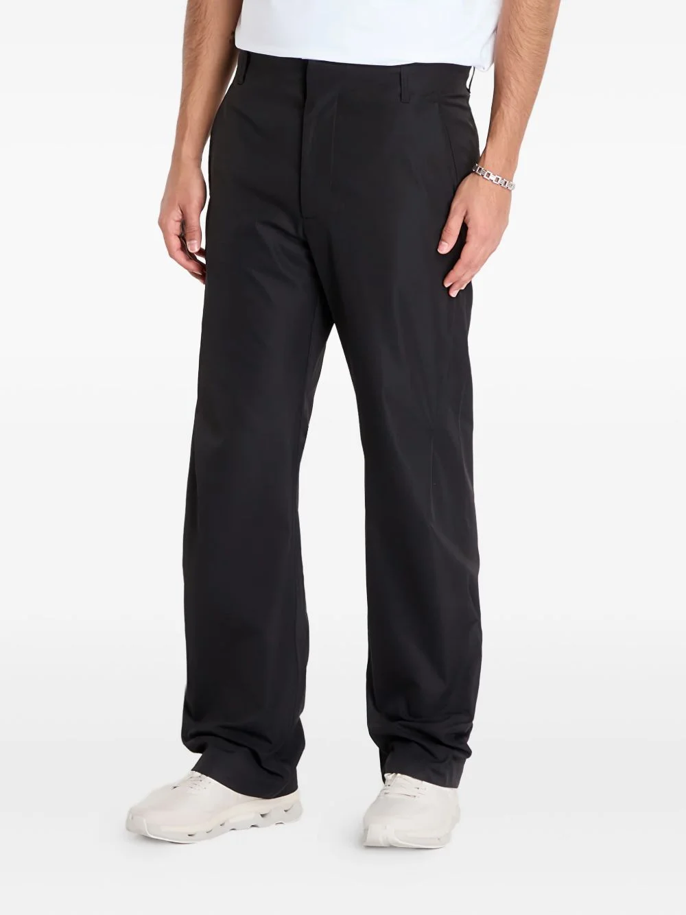 belt loops-detail trousers - 1