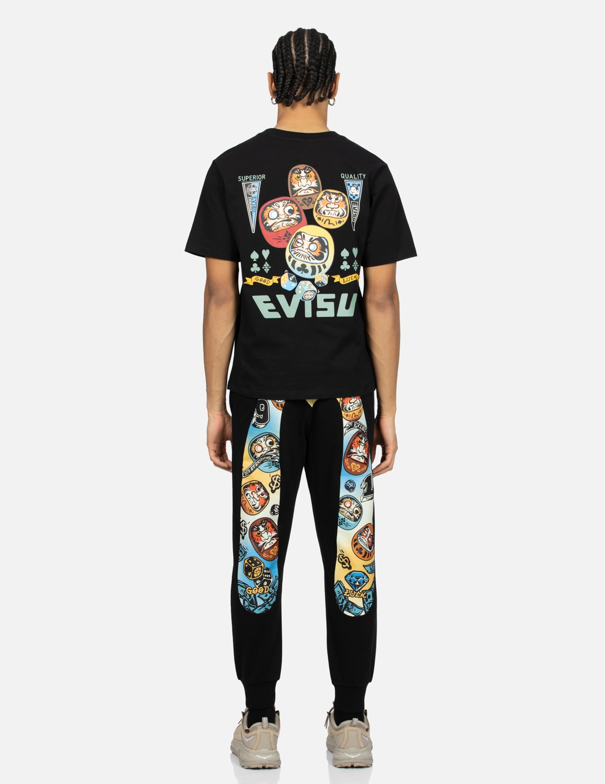 DARUMA DAICOCK PRINT REGULAR FIT SWEATPANTS - 5