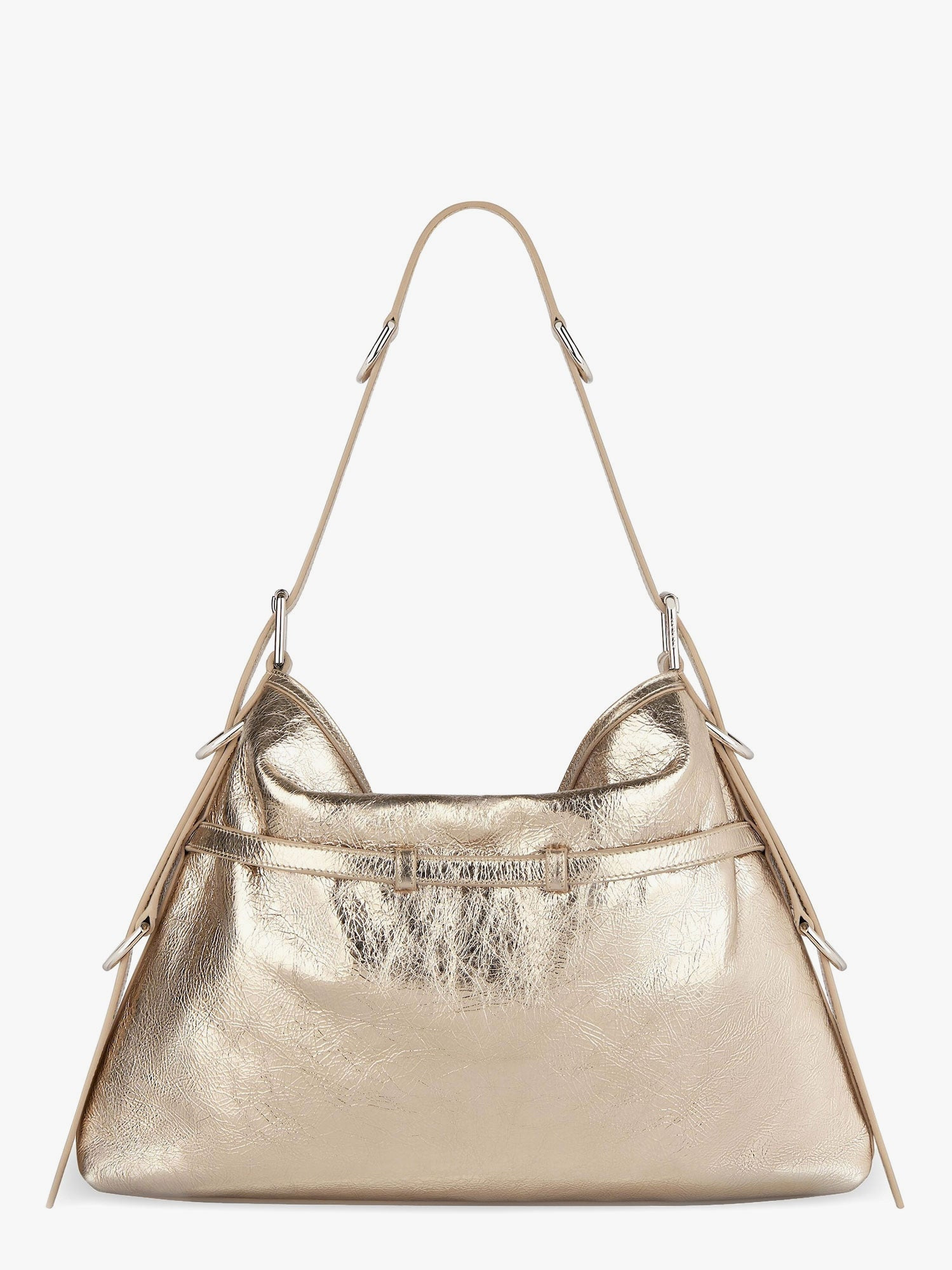 Givenchy Voyou Metallized Leather Shoulder Bag - 2