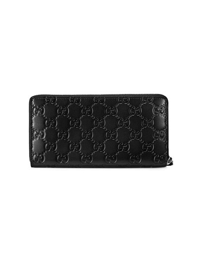 GUCCI Gucci Signature zip around wallet outlook