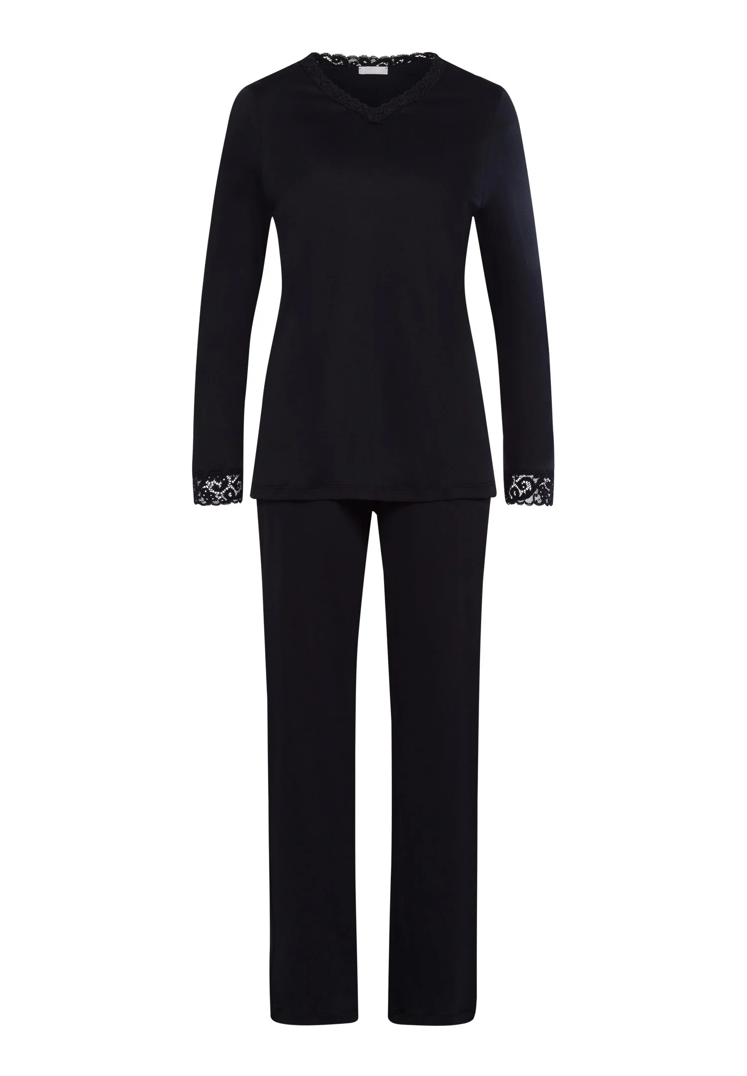Moments Lace Trim Cotton Pajama Set - 1