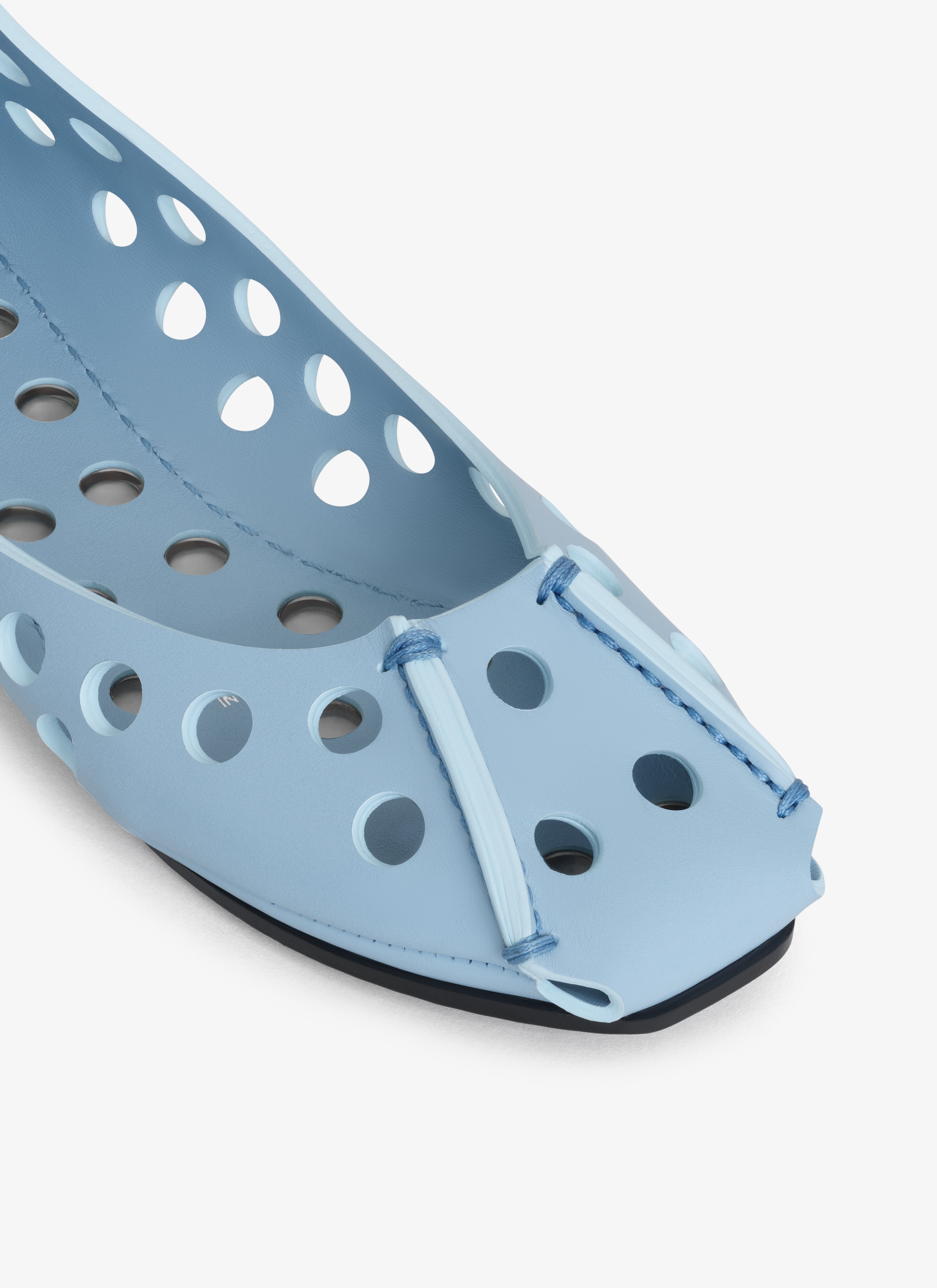 PERFO BALLET FLATS IN PERFORATED LEATHER - 4