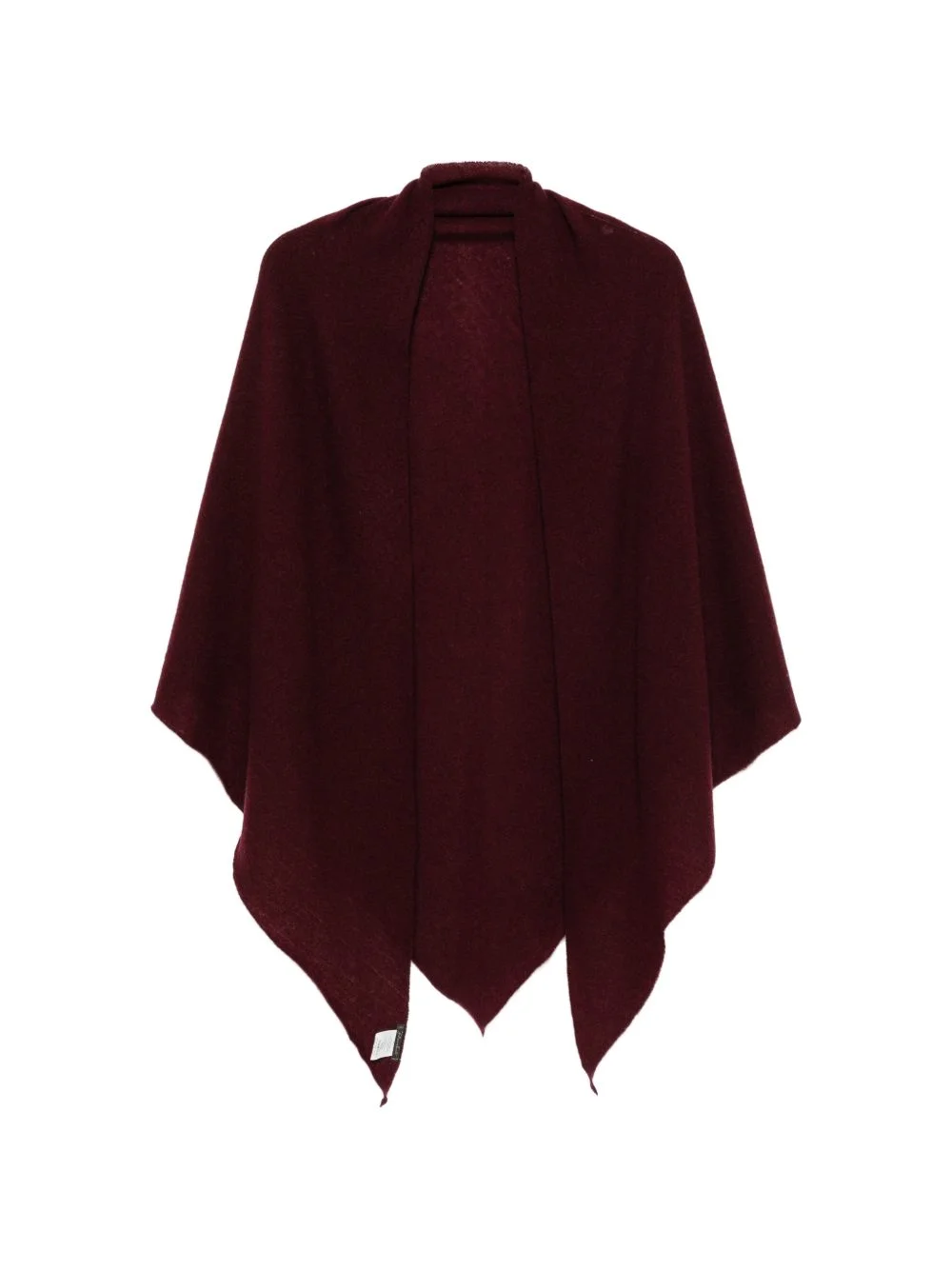 fine-knit pointed-edge scarf - 1
