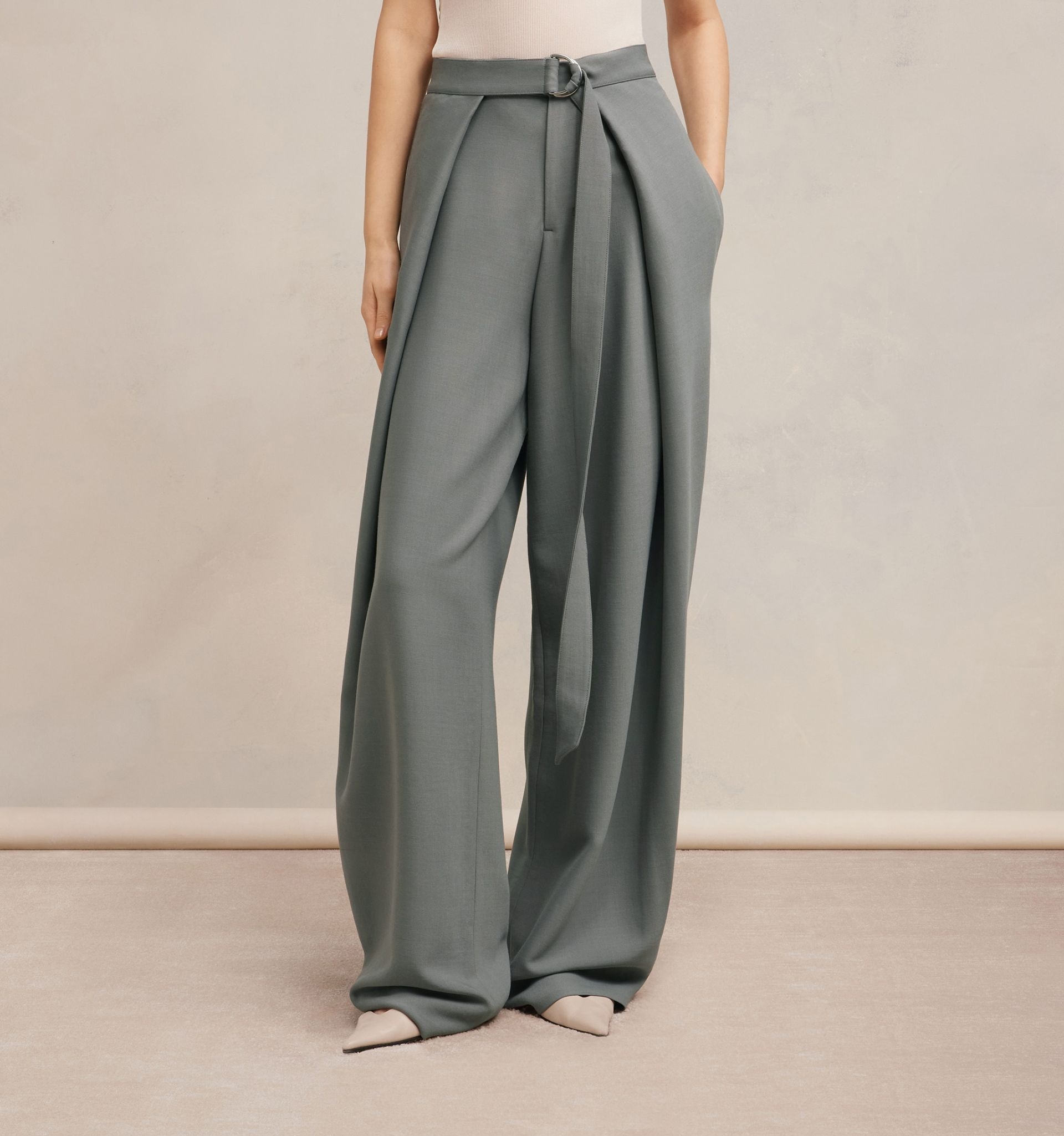Wide Fit Trousers With Floating Panels - 6
