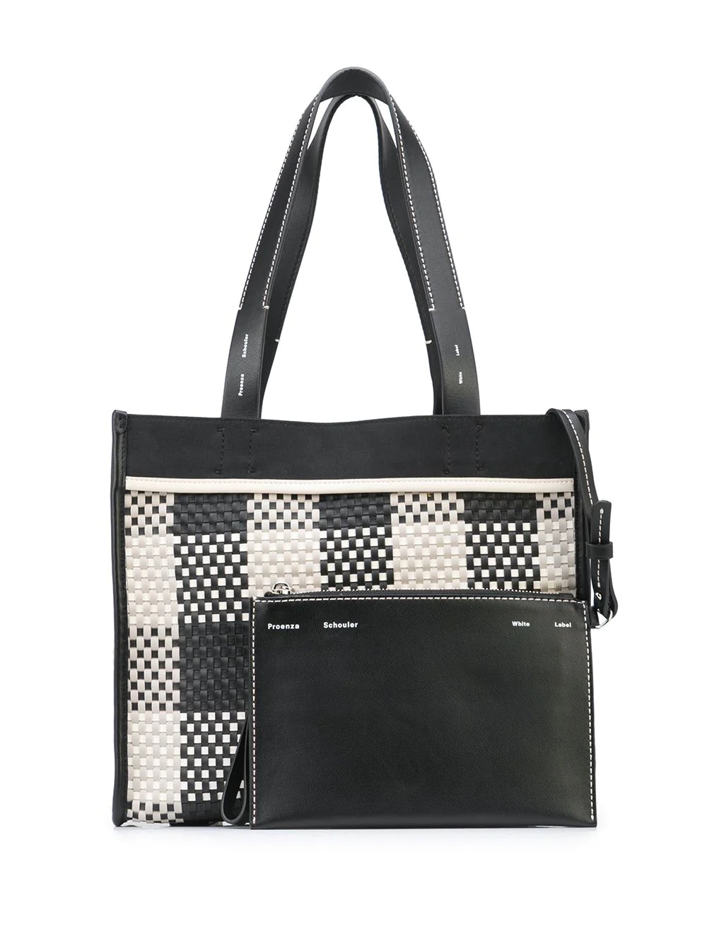 Large Morris Woven Plaid Tote - 6