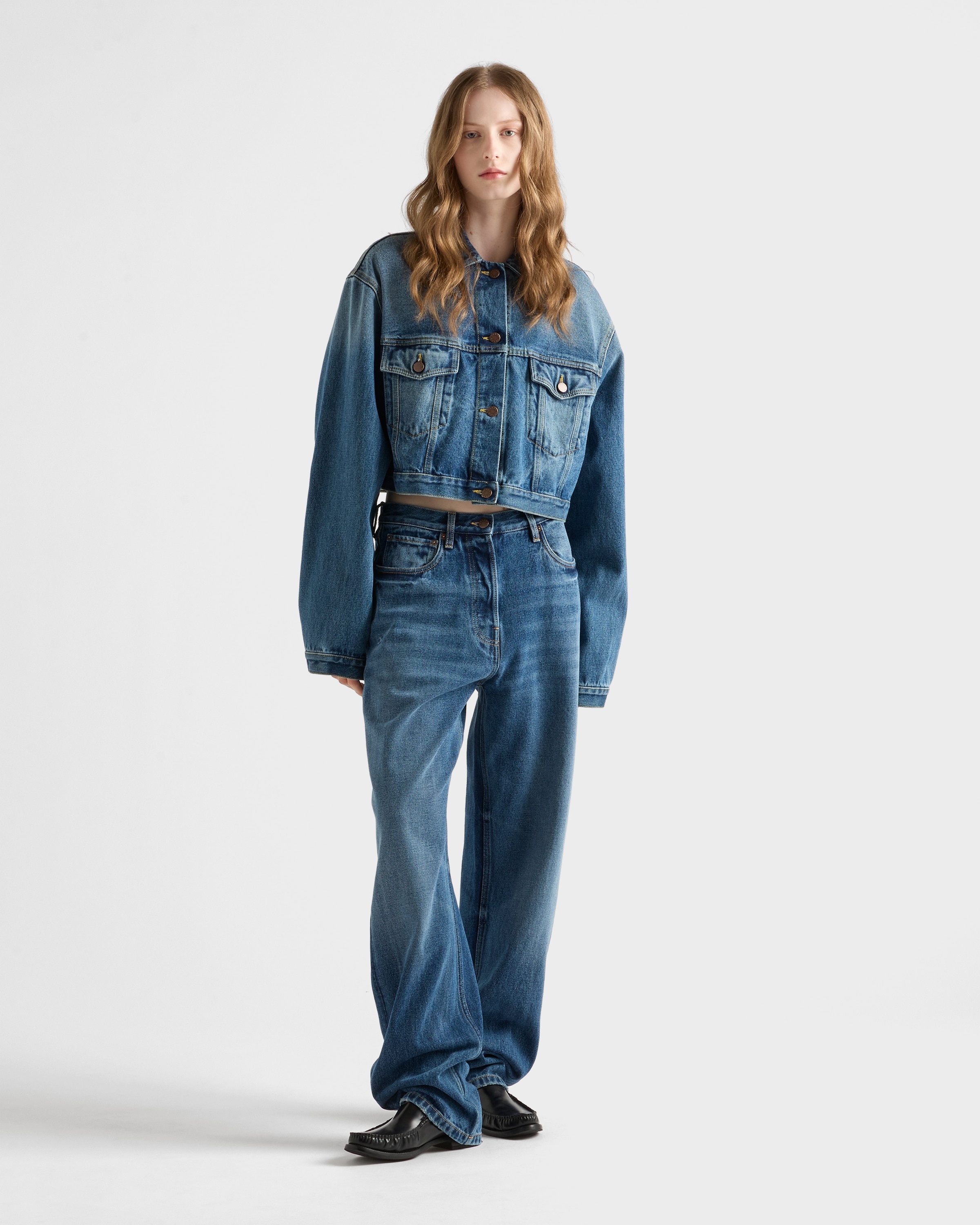 Denim blouson jacket - 2