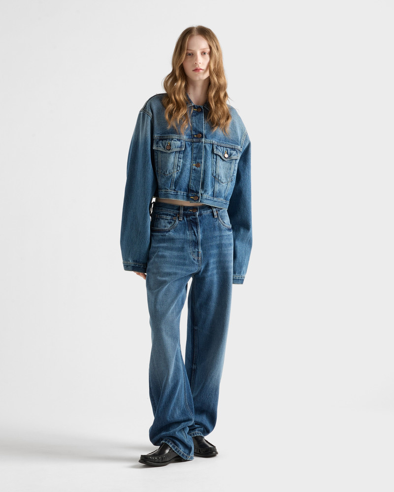 Prada Denim blouson jacket outlook