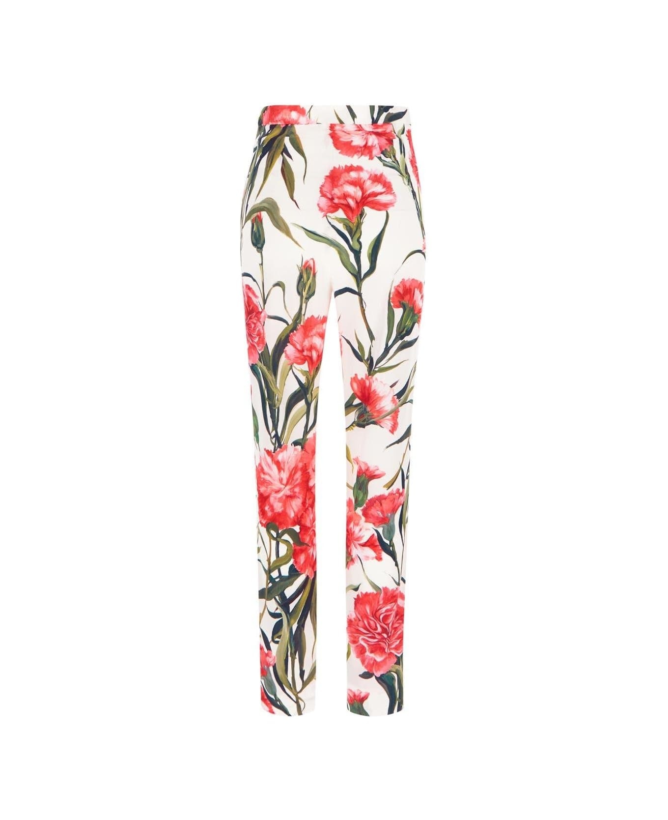 Floral Print High Waist Leggings - 2