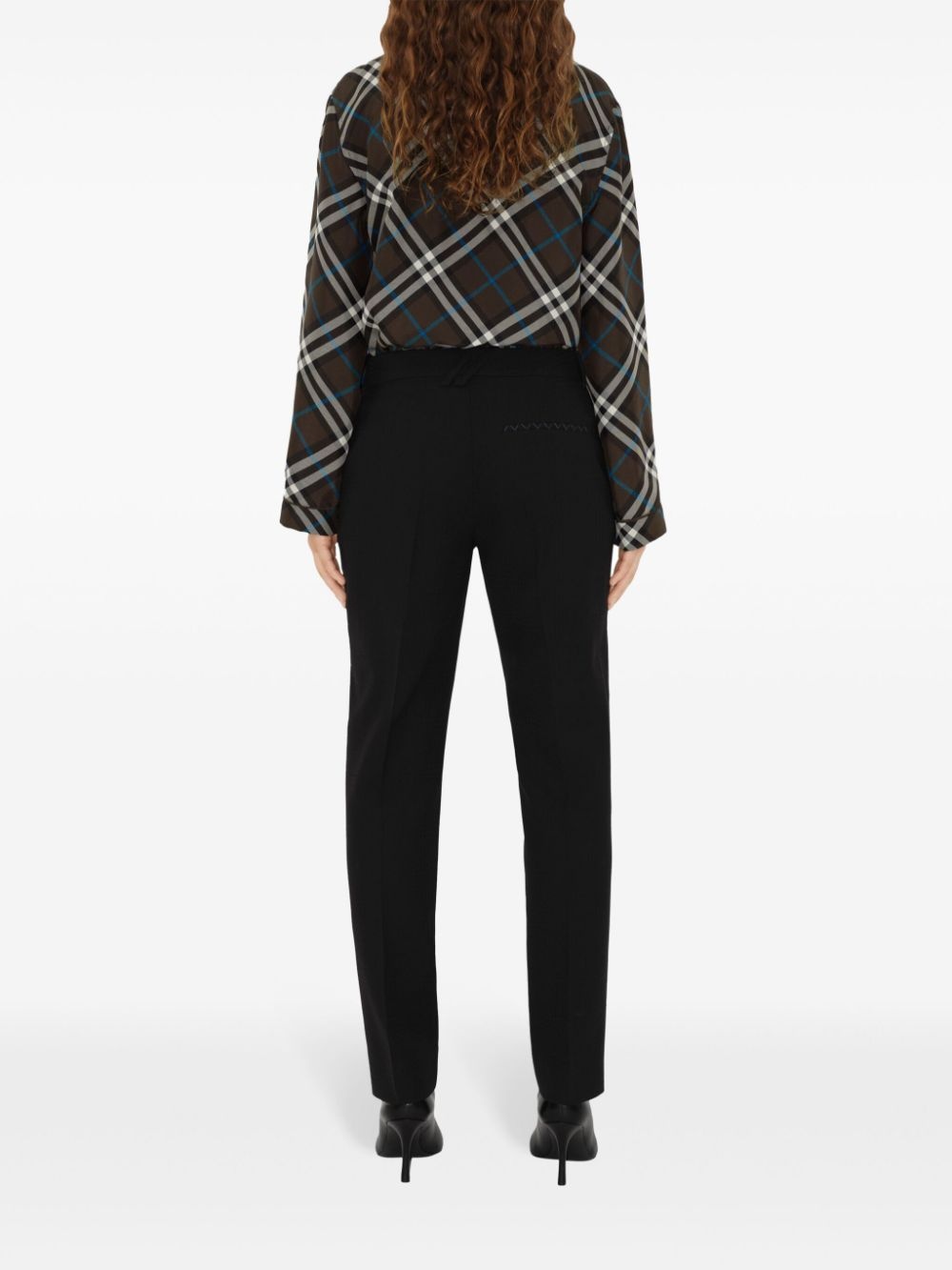 Vintage Check silk shirt - 4