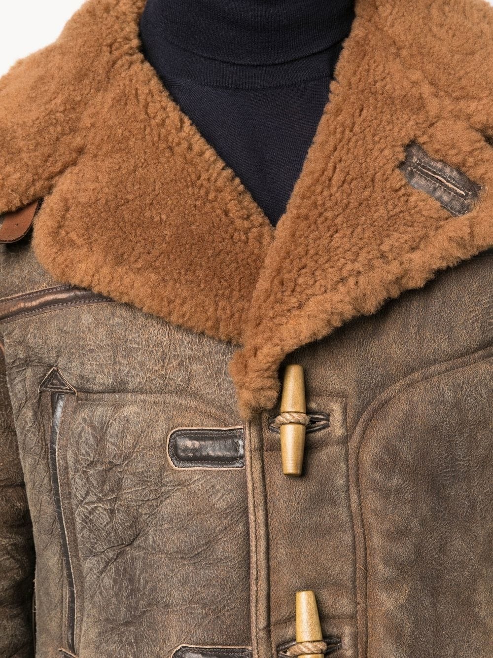 Ideford shearling-lined leather jacket - 5