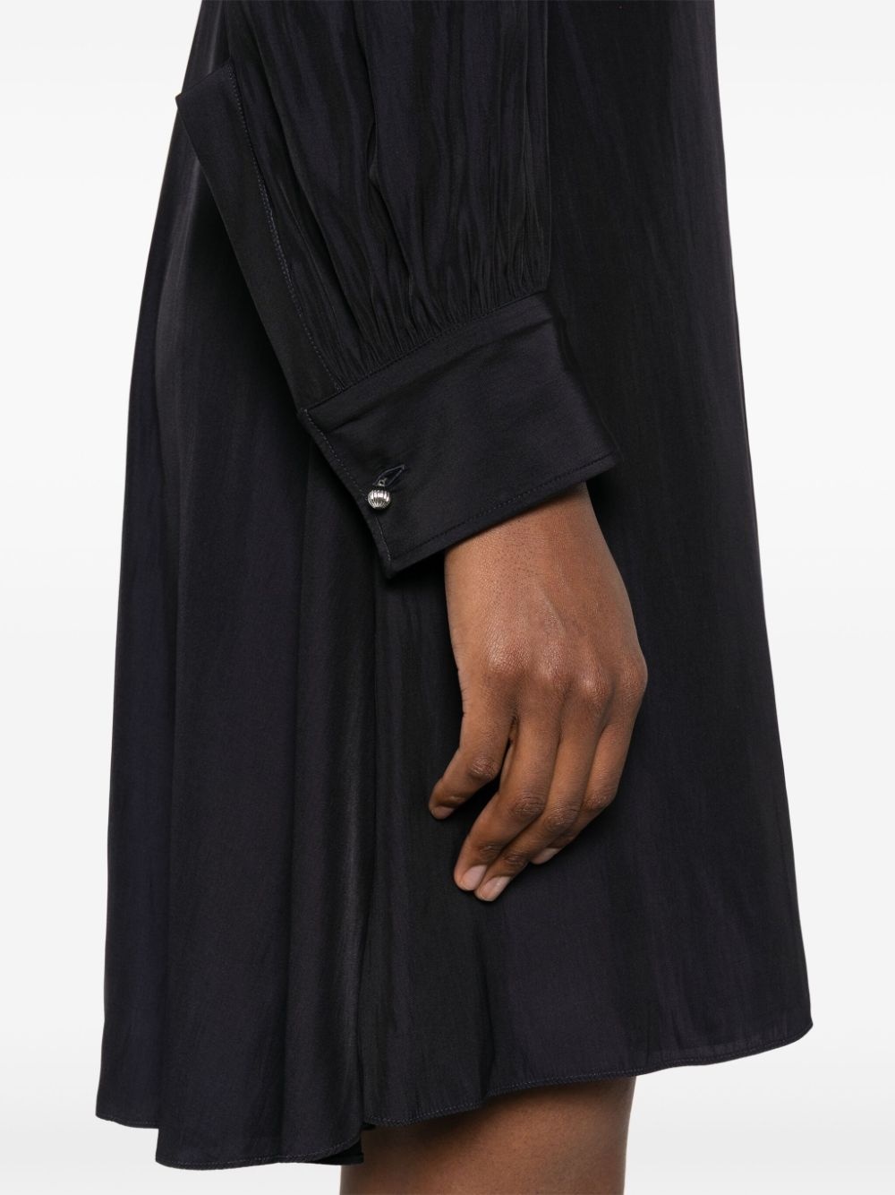 draped mini dress - 5