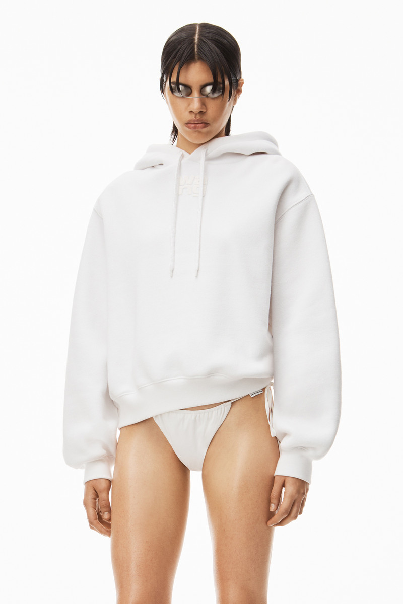PUFF LOGO HOODIE IN STRUCTURED TERRY 2