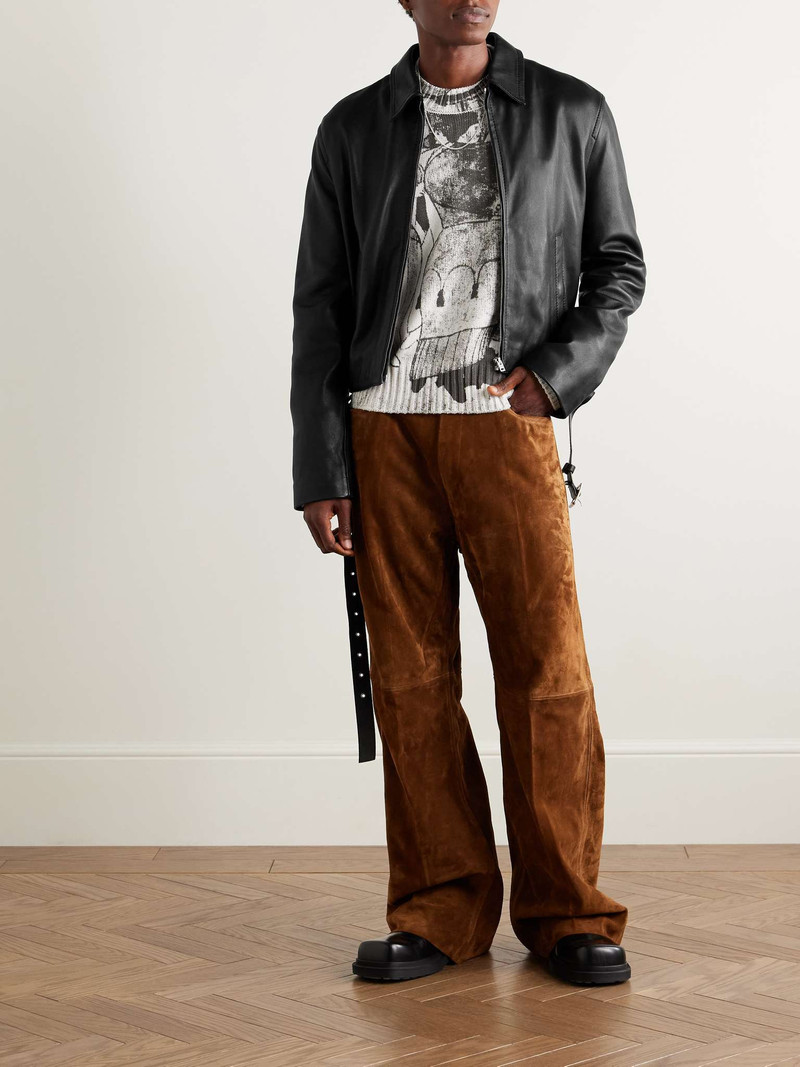 Acne Studios Lascari Slim-Fit Belted Leather Jacket outlook